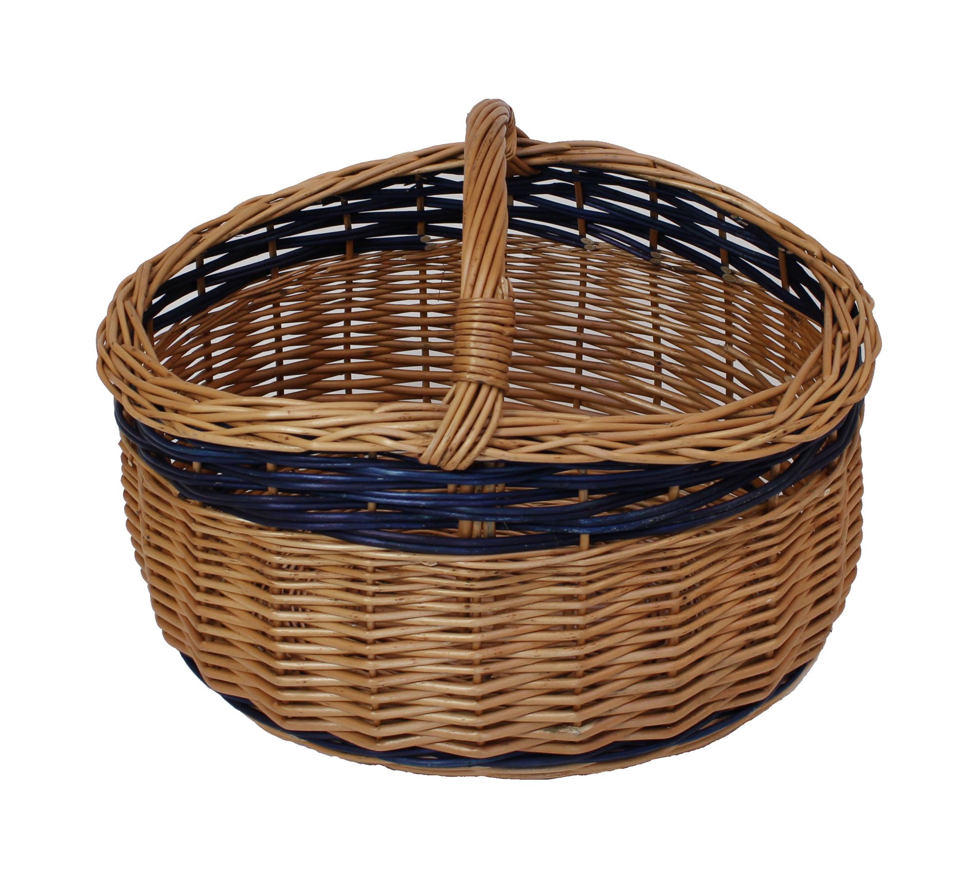 Acheter Panier à courses "nature/bleu"  dans la boutique en ligne de Frank Flechtwaren pour Paniers à provisions