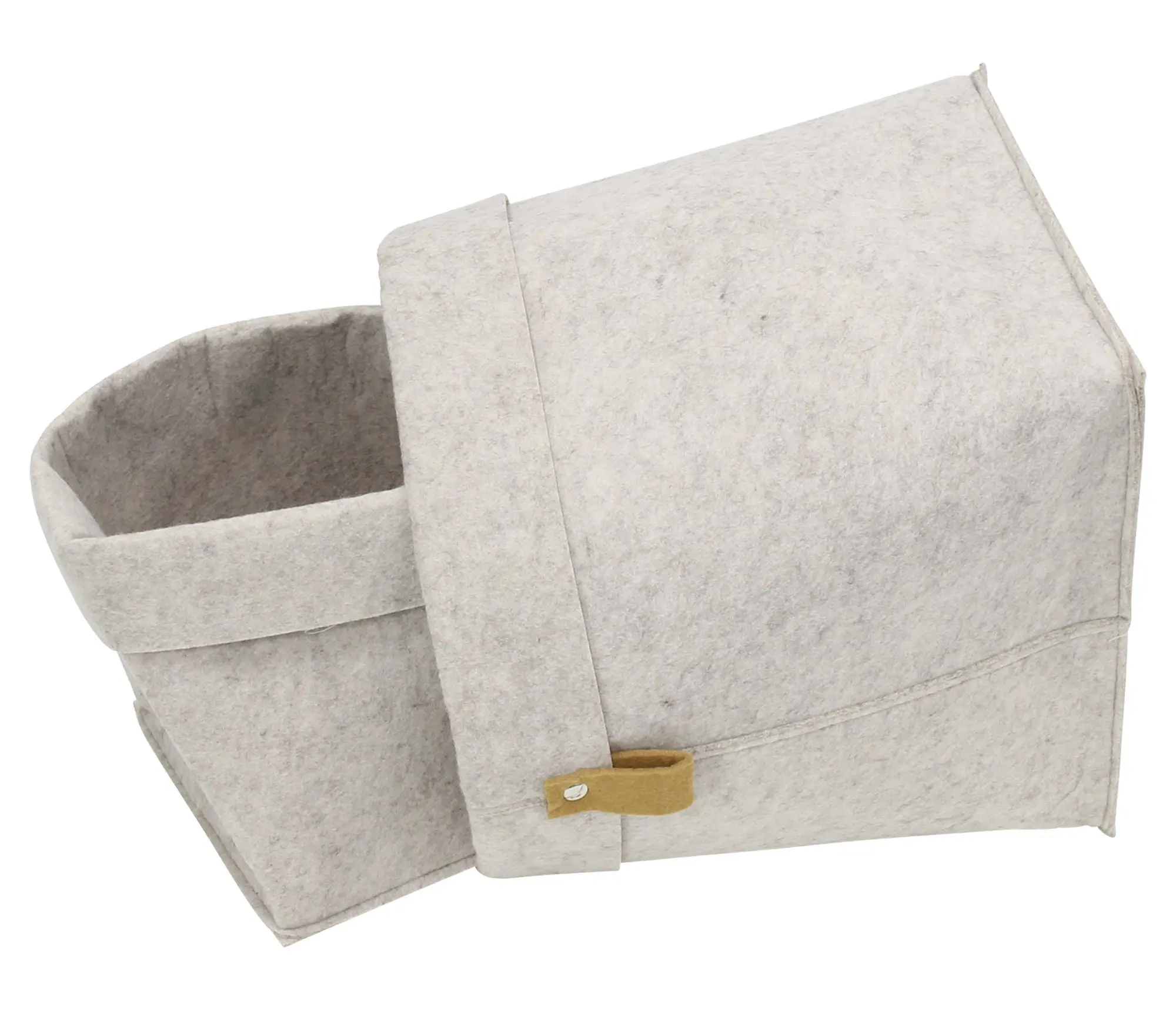 Acheter Lot de 2 sacs en feutre "pure"  dans la boutique en ligne de Frank Flechtwaren pour Paniers de remplissage &amp; universels