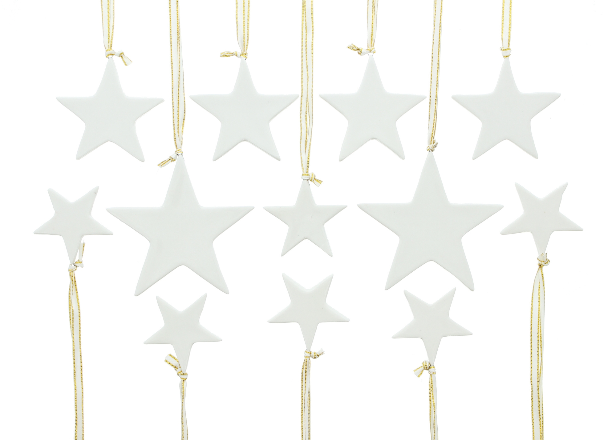 Acheter Lot de 12 étoiles à suspendre  dans la boutique en ligne de Frank Flechtwaren pour Décorations pour sapins de Noël