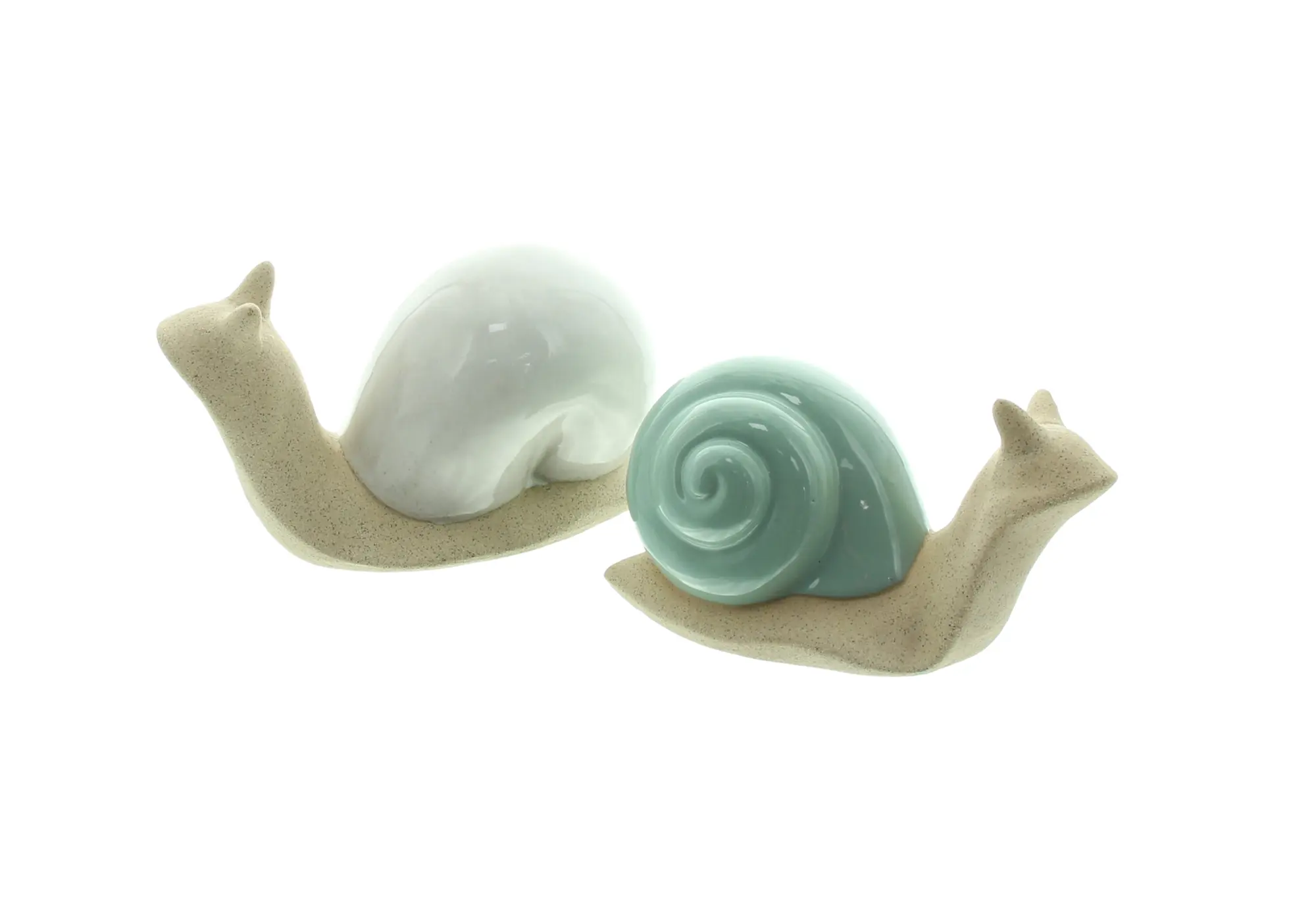 Acheter Lot de 2 figurines déco "course d'escargots"  dans la boutique en ligne de Frank Flechtwaren pour Figurines décoratives