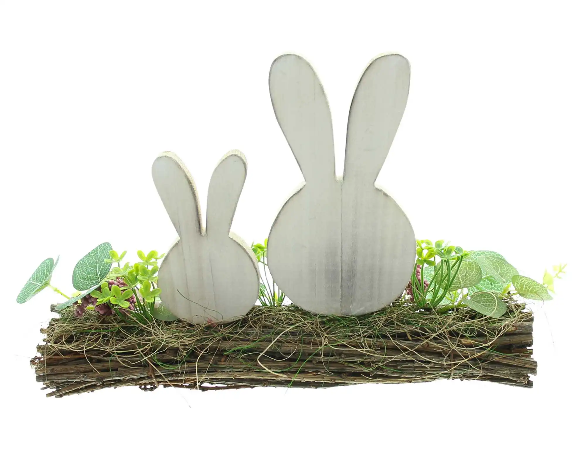 Acheter Décoration de Pâques "couple de lapins"  dans la boutique en ligne de Frank Flechtwaren pour Lapin &amp; co