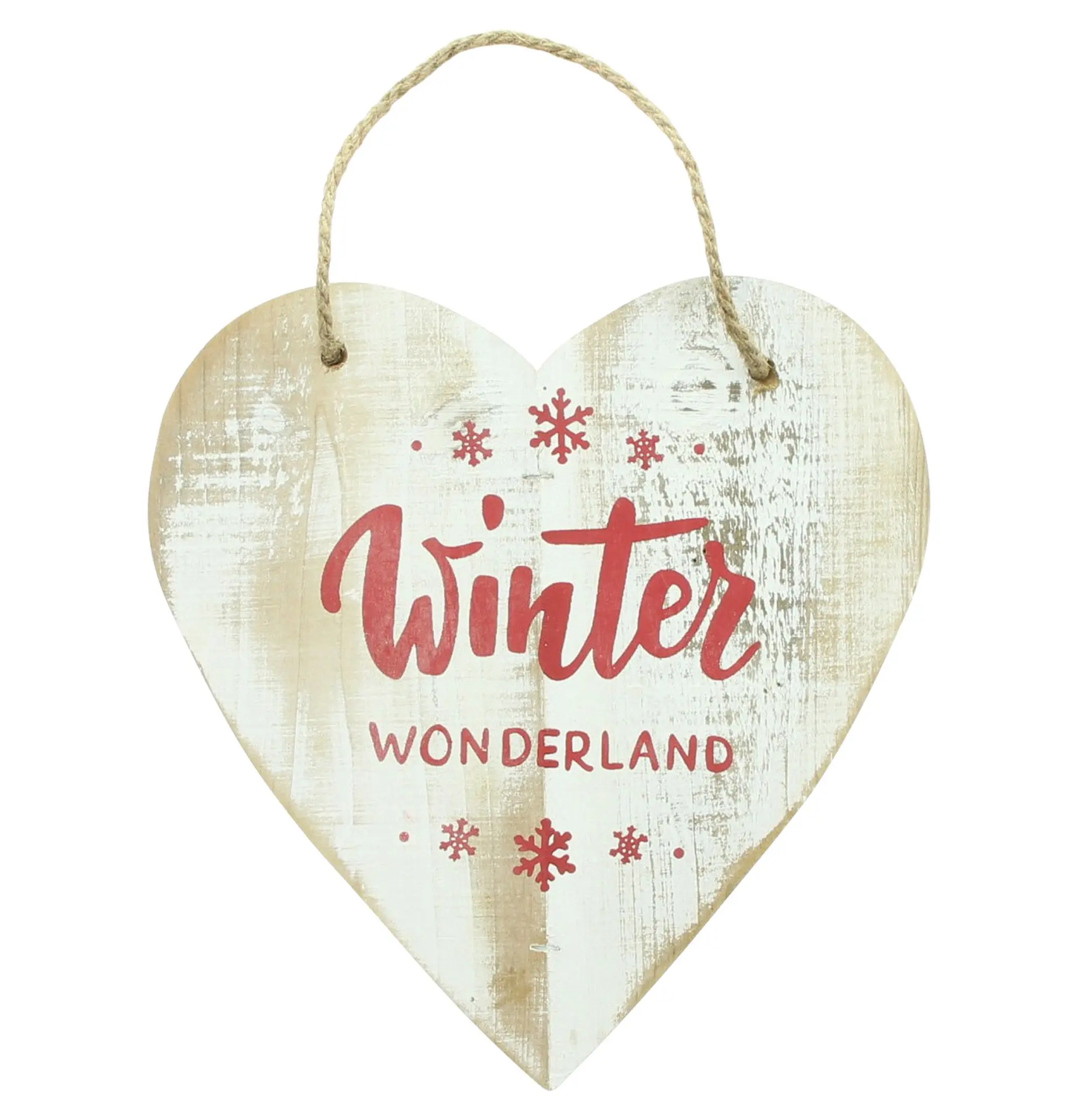 Acheter Suspension cœur "Winter Wonderland"  dans la boutique en ligne de Frank Flechtwaren pour Décorations à suspendre