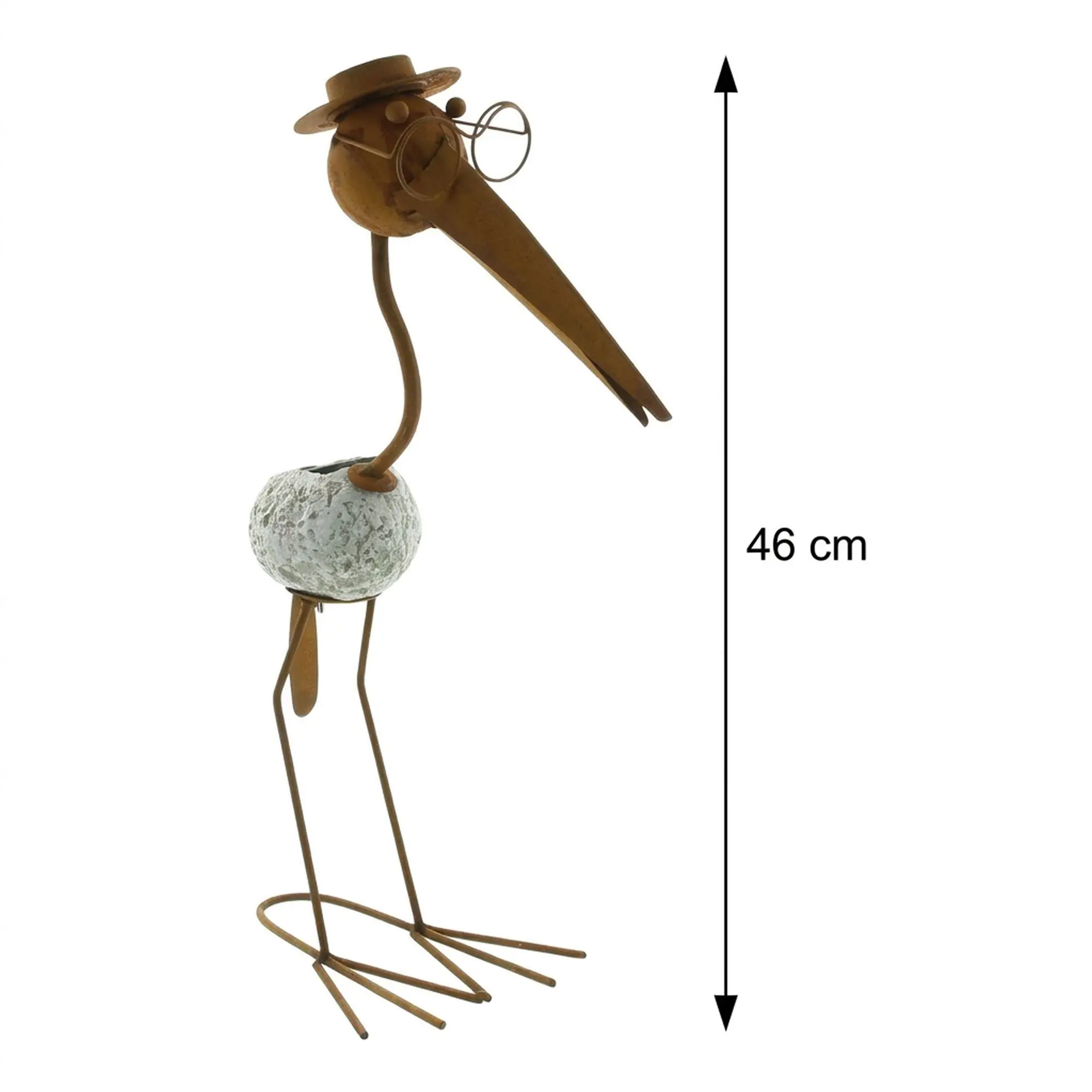 Acheter Oiseau solaire "rouille"  dans la boutique en ligne de Frank Flechtwaren pour Décoration rouille pour votre jardin