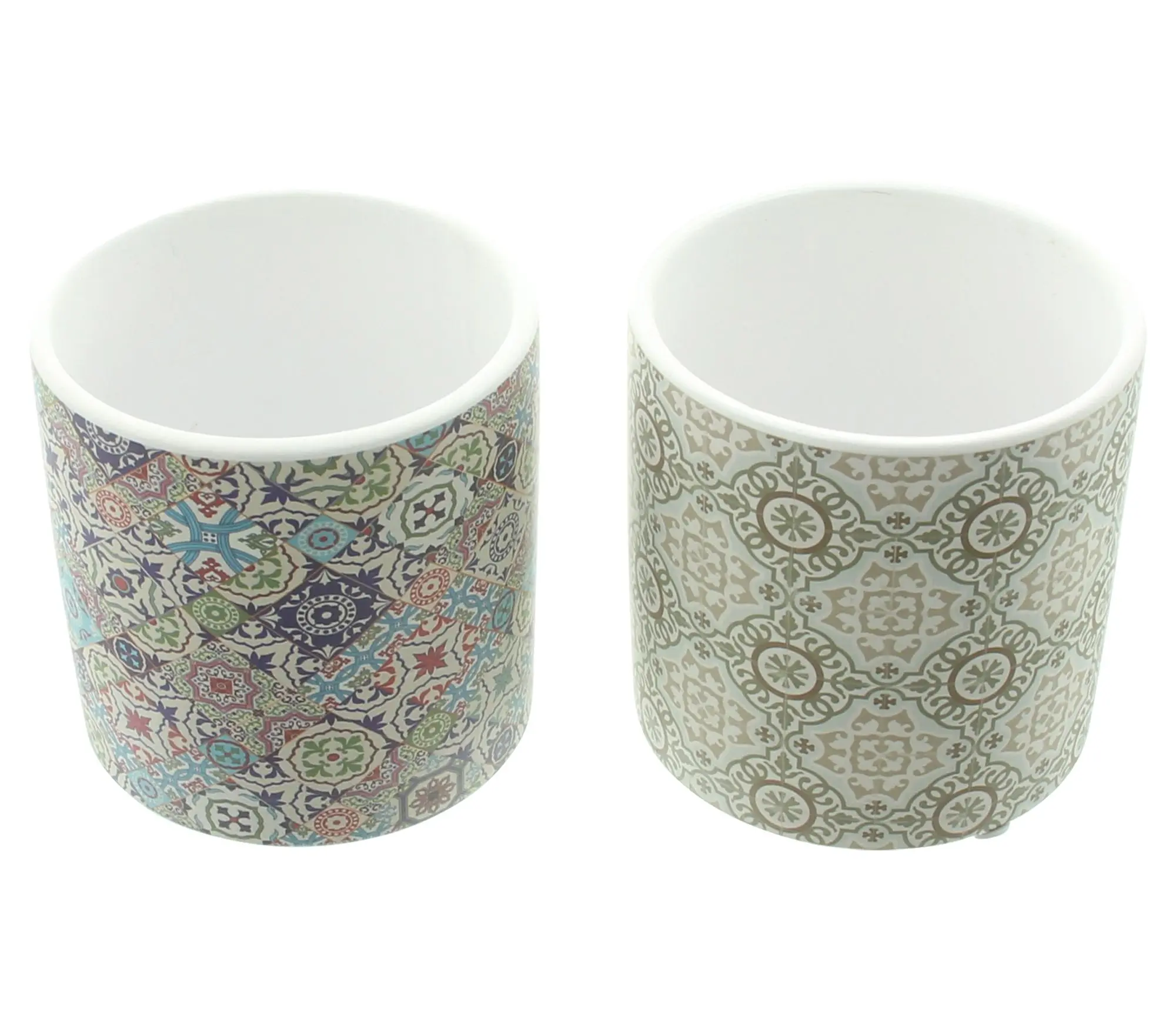 Acheter lot de 2 pots de fleurs "Mosaïque"  dans la boutique en ligne de Frank Flechtwaren pour Pots de fleurs
