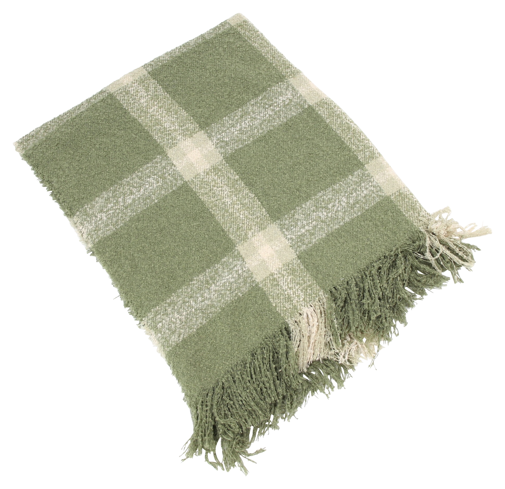 Acheter Couverture douillette "carreaux verts"  dans la boutique en ligne de Frank Flechtwaren pour Automne