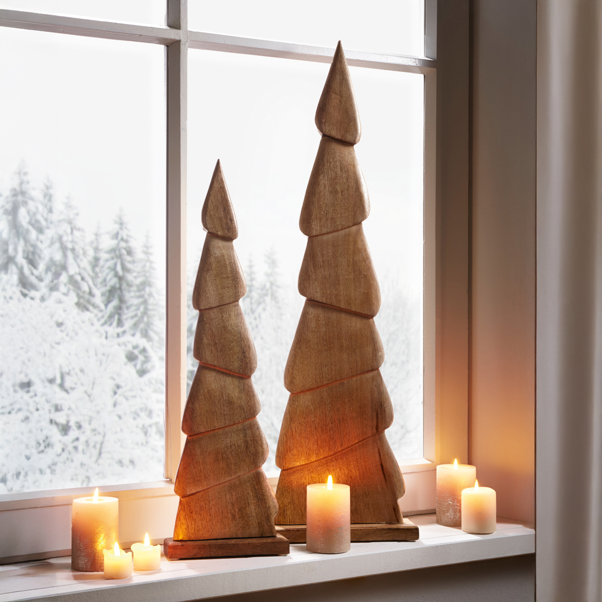 Acheter Lot de 2 sapins "bois de Manguier"  dans la boutique en ligne de Frank Flechtwaren