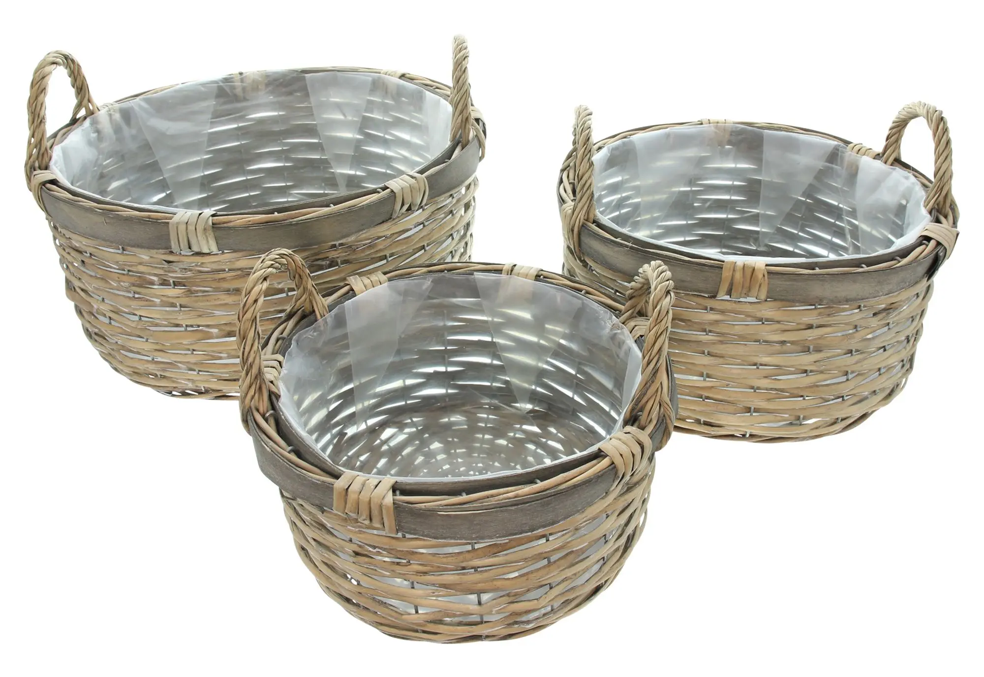 Acheter Lot de 3 paniers à plantes "charmeur"  dans la boutique en ligne de Frank Flechtwaren pour Jardinières corbeilles