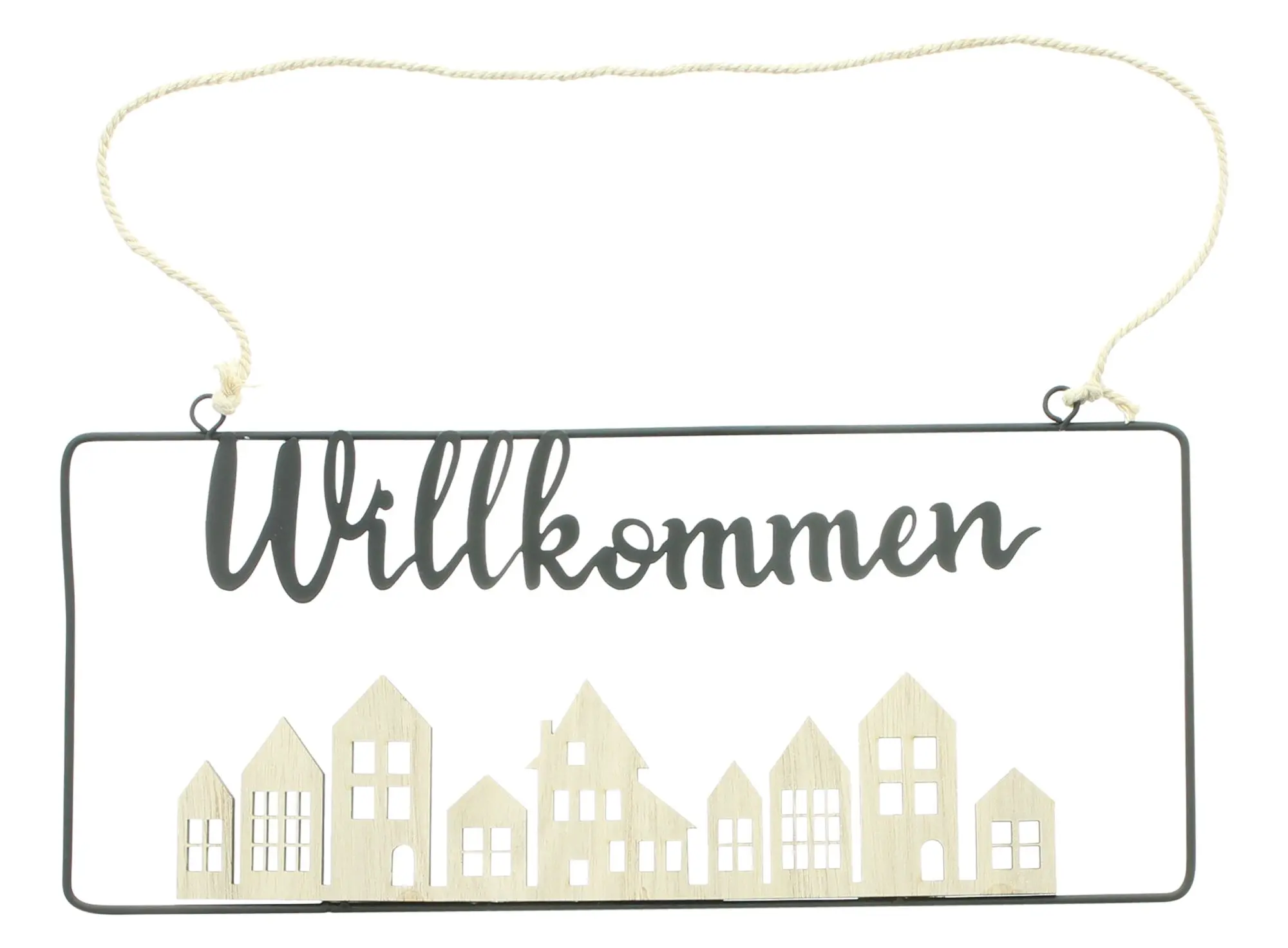 Acheter Suspension "Willkommen"  dans la boutique en ligne de Frank Flechtwaren pour Pâques