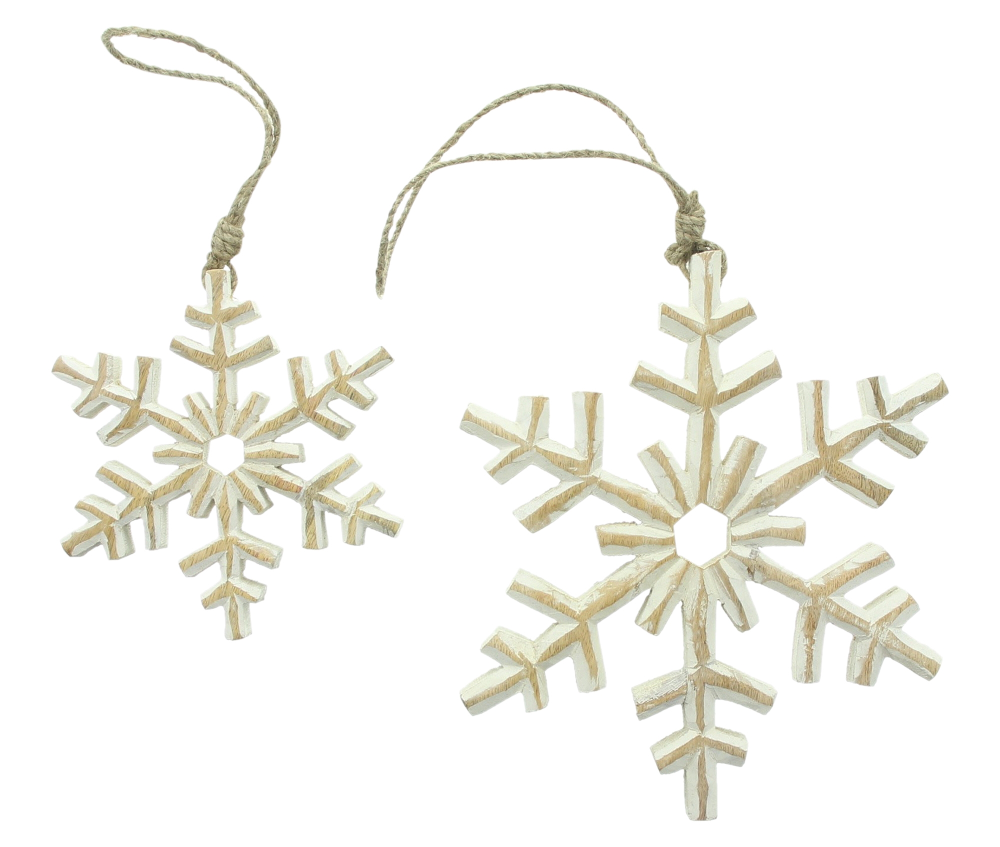 Acheter Lot de 2 suspensions "flocon de neige"  dans la boutique en ligne de Frank Flechtwaren