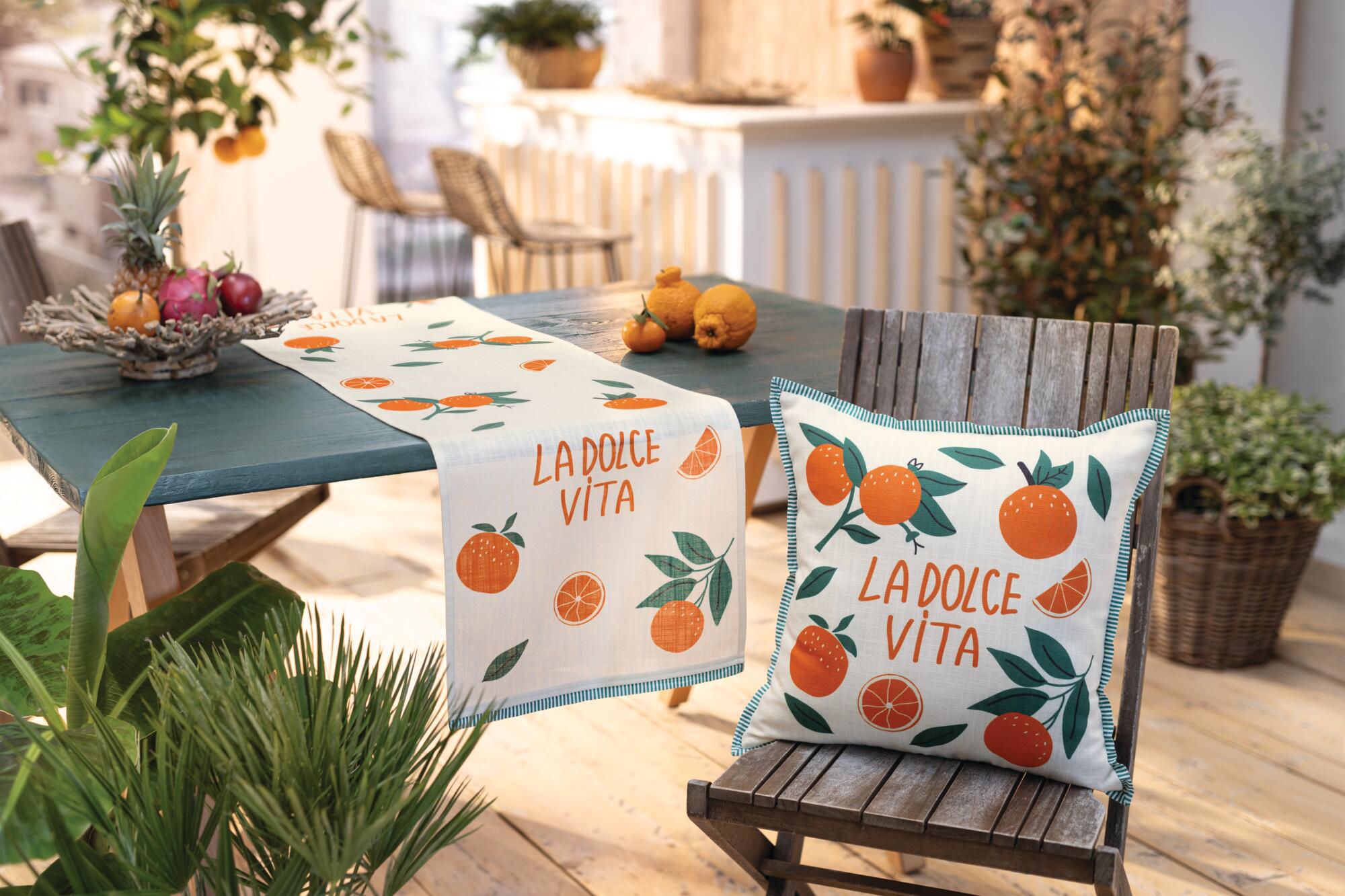 Acheter Housse de coussin "La Dolce Vita"  dans la boutique en ligne de Frank Flechtwaren pour Remplissages