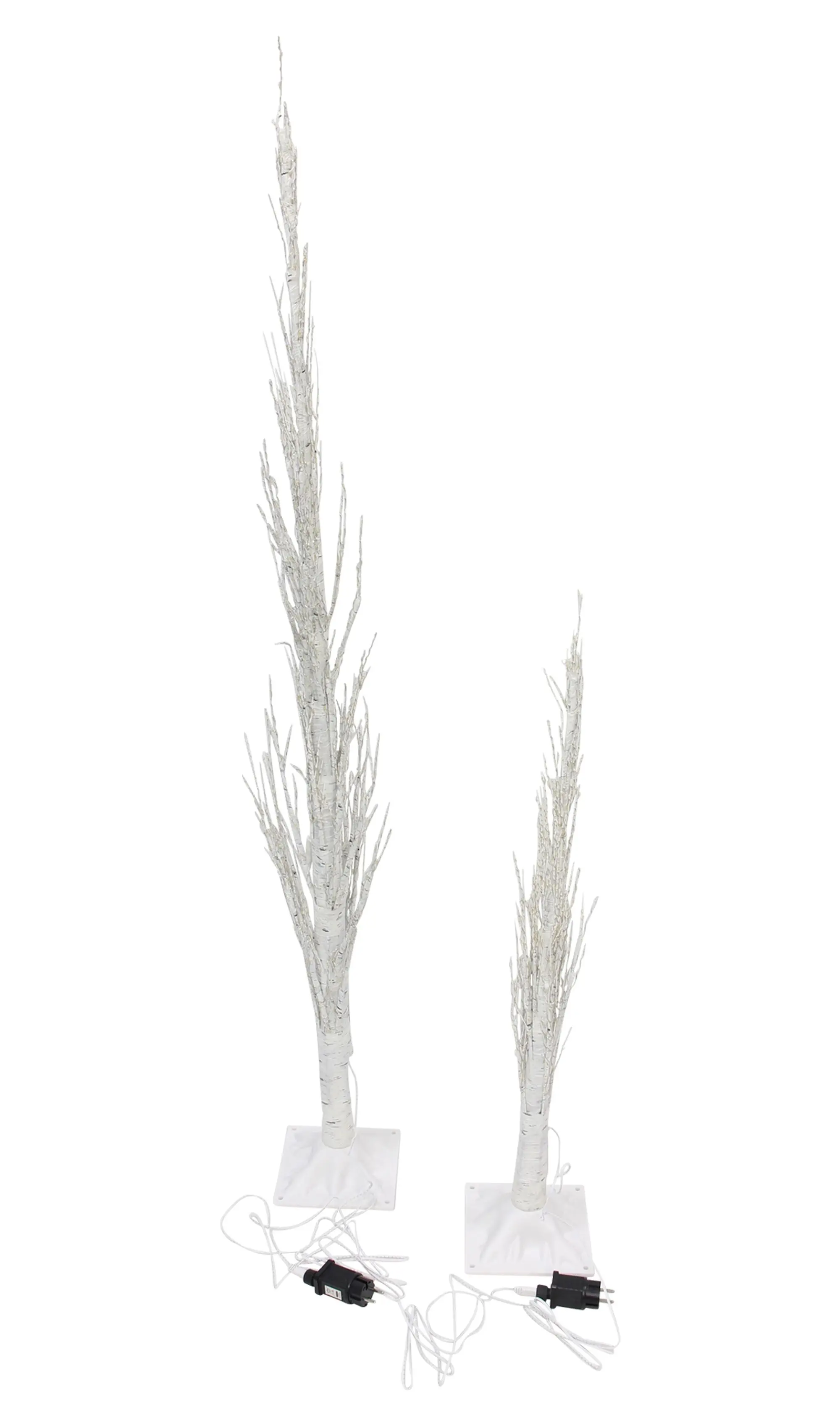 Acheter Lot de 2 sapins LED "White Christmas"  dans la boutique en ligne de Frank Flechtwaren pour Série titre Noël