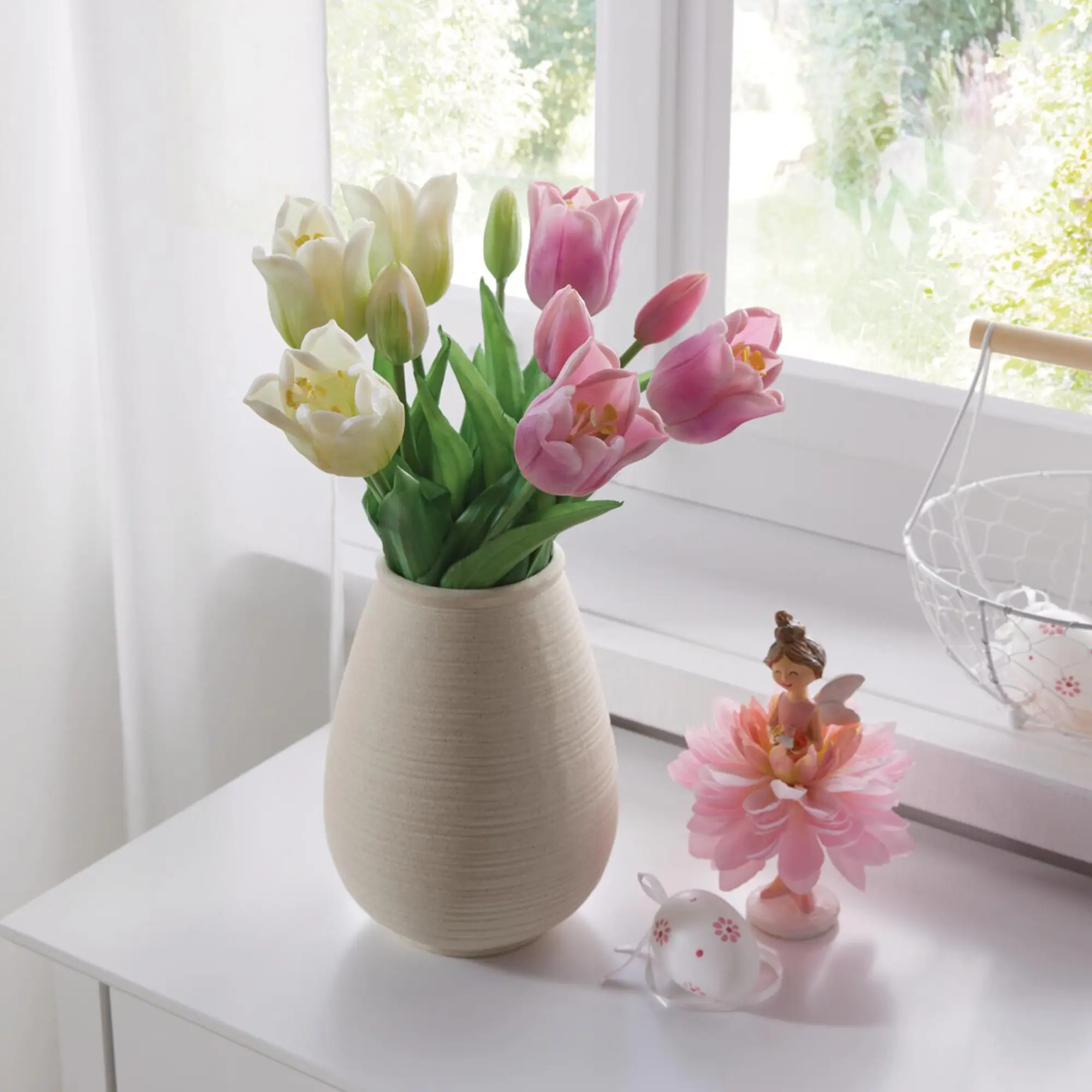 Acheter Lot de 5 tulipes "lila"  dans la boutique en ligne de Frank Flechtwaren pour Tons pastel