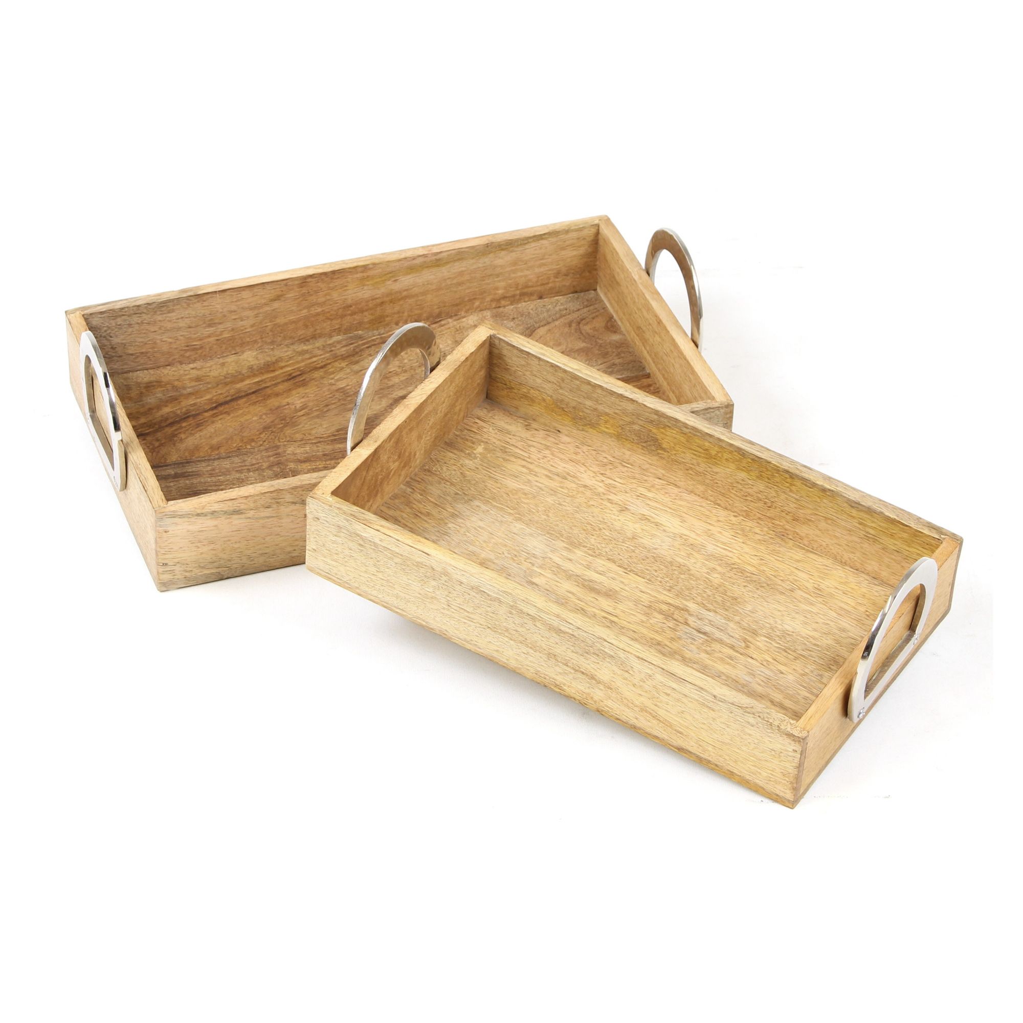 Acheter Lot de 2 plateaux "bois de manguier" dans la boutique en ligne de Frank Flechtwaren pour Automne Acheter Lot de 2 plateaux "bois de manguier" dans la boutique en ligne de Frank Flechtwaren pour Automne