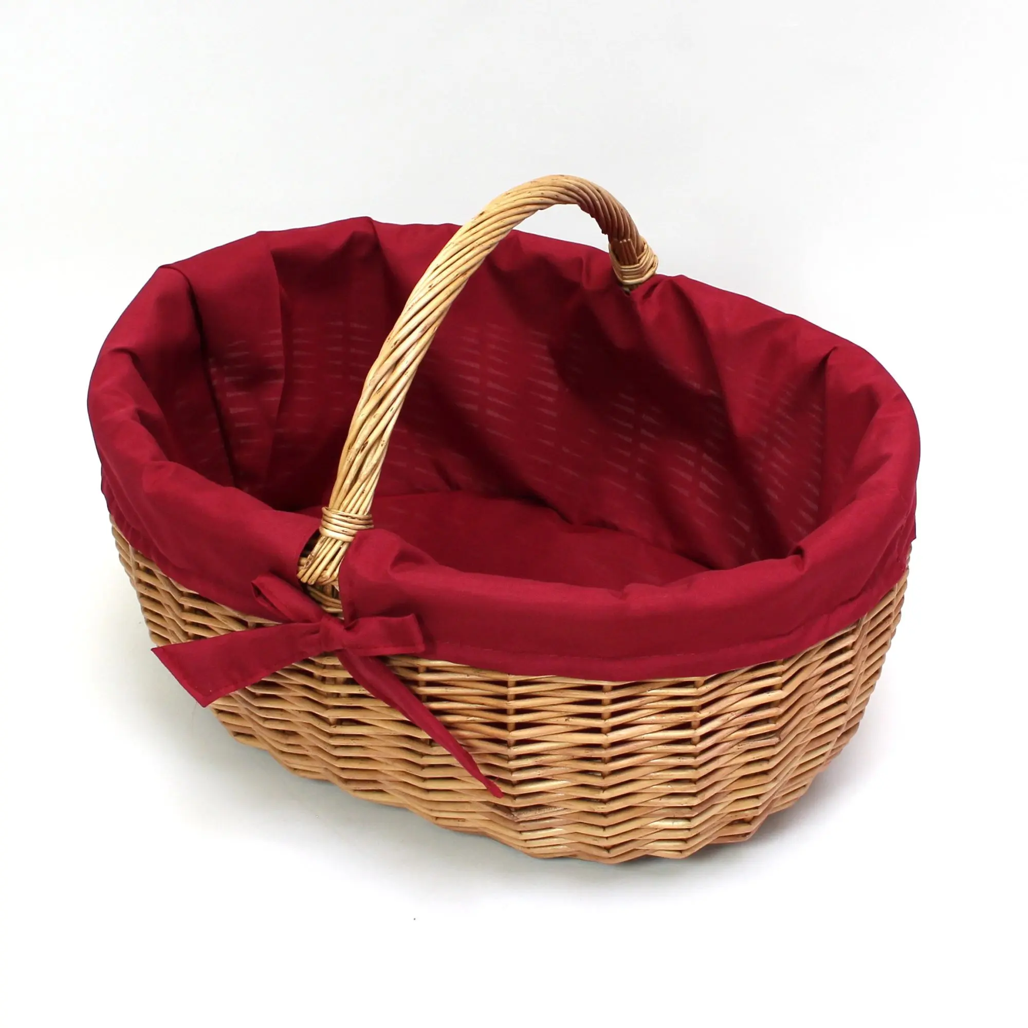 Acheter Panier à courses "noeud rouge"  dans la boutique en ligne de Frank Flechtwaren pour Paniers à provisions