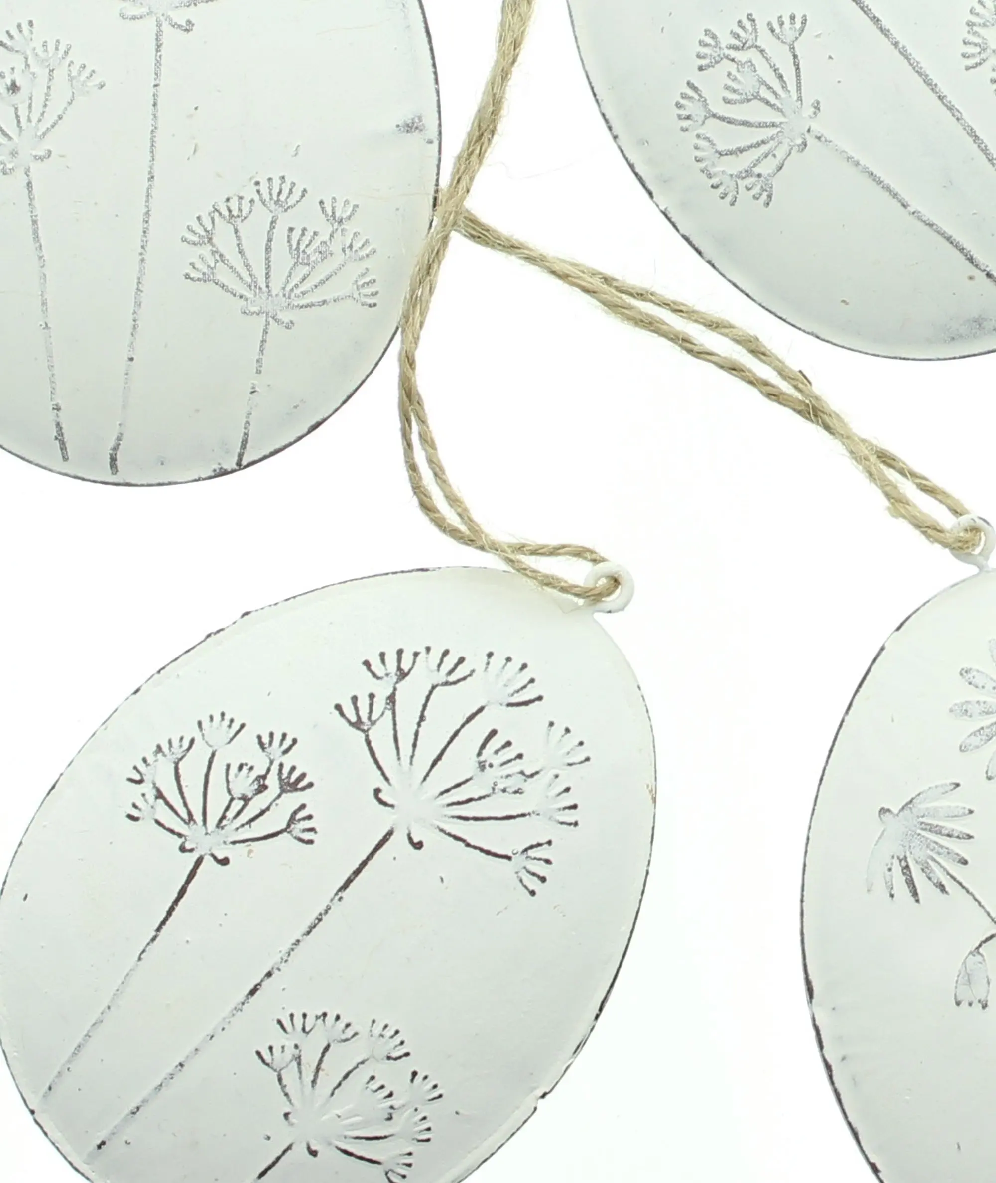 Acheter Lot de 4 suspensions "oeuf fleuri"  dans la boutique en ligne de Frank Flechtwaren pour Décorations à suspendre