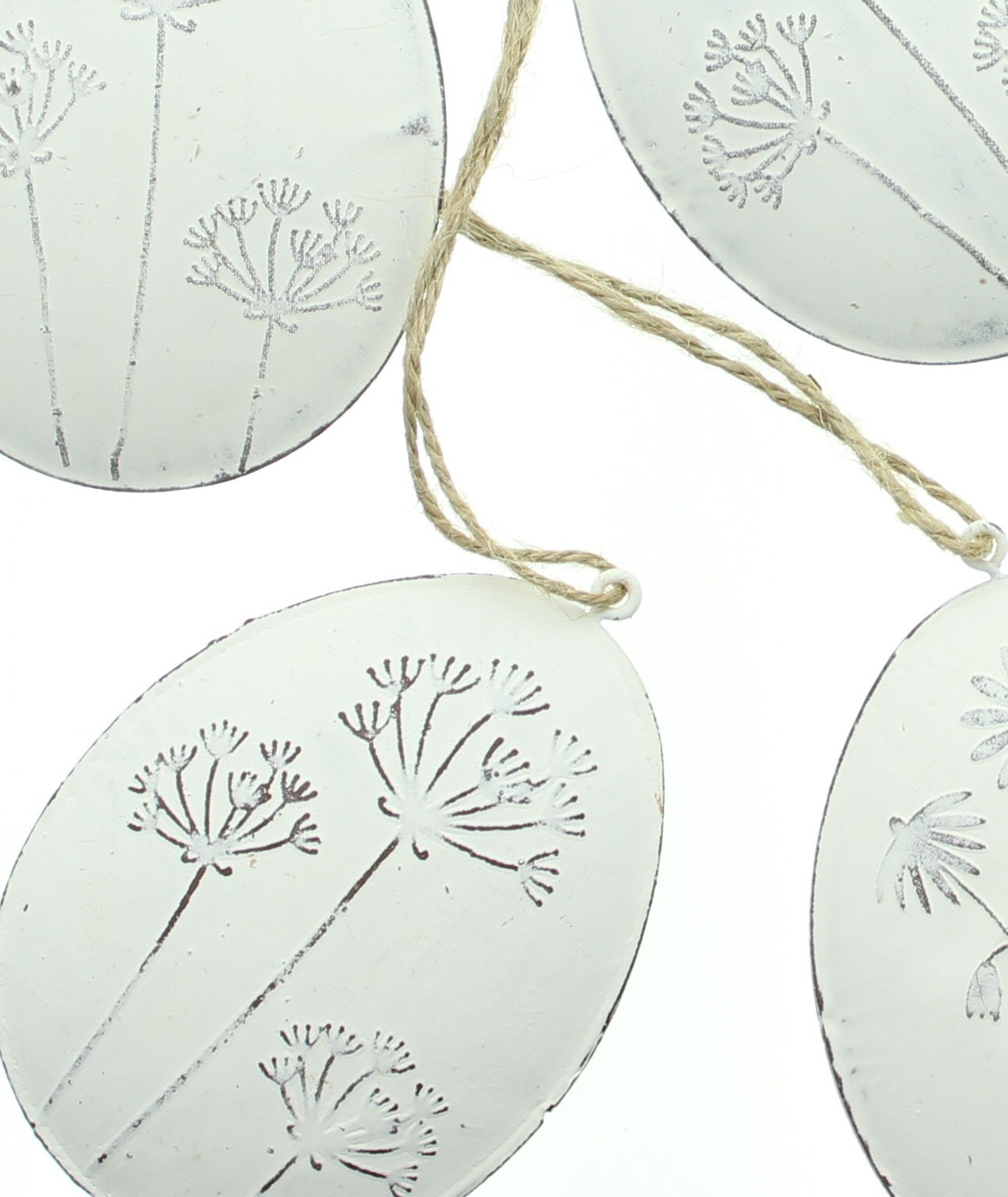 Acheter Lot de 4 suspensions "oeuf fleuri"  dans la boutique en ligne de Frank Flechtwaren pour Décorations à suspendre