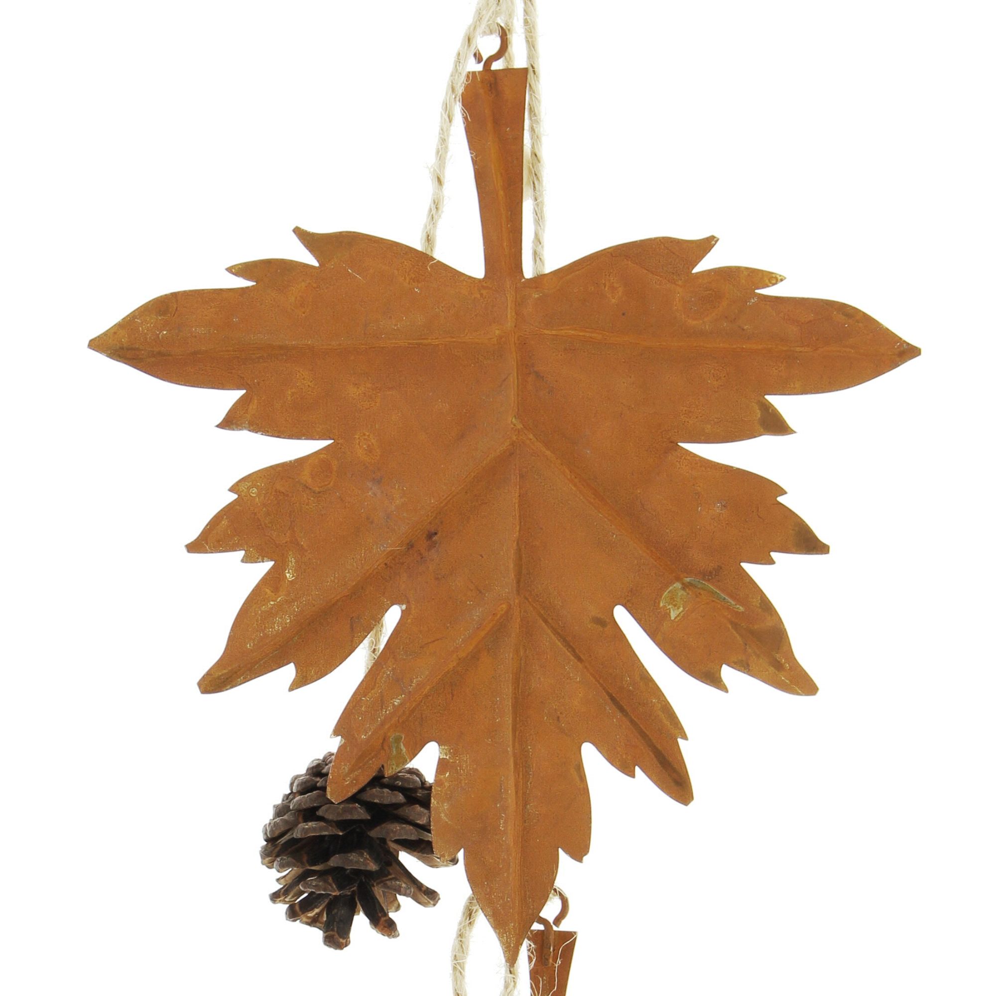 Acheter Lot de 4 suspensions métal "feuilles d'automne"  dans la boutique en ligne de Frank Flechtwaren pour Automne