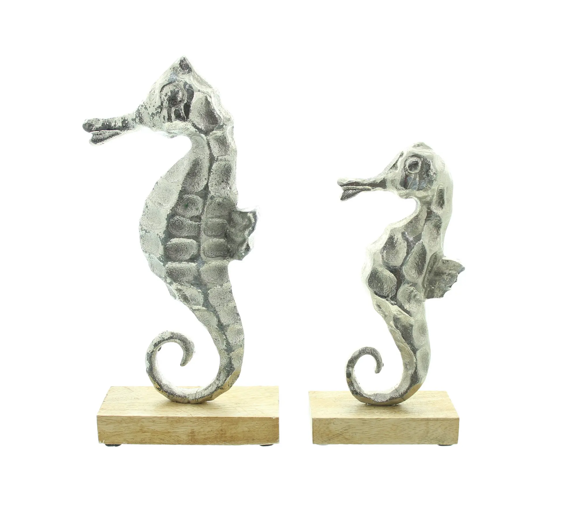 Acheter Lot de 2 hippocampes "argent ", 2ème choix  dans la boutique en ligne de Frank Flechtwaren pour Figurines décoratives