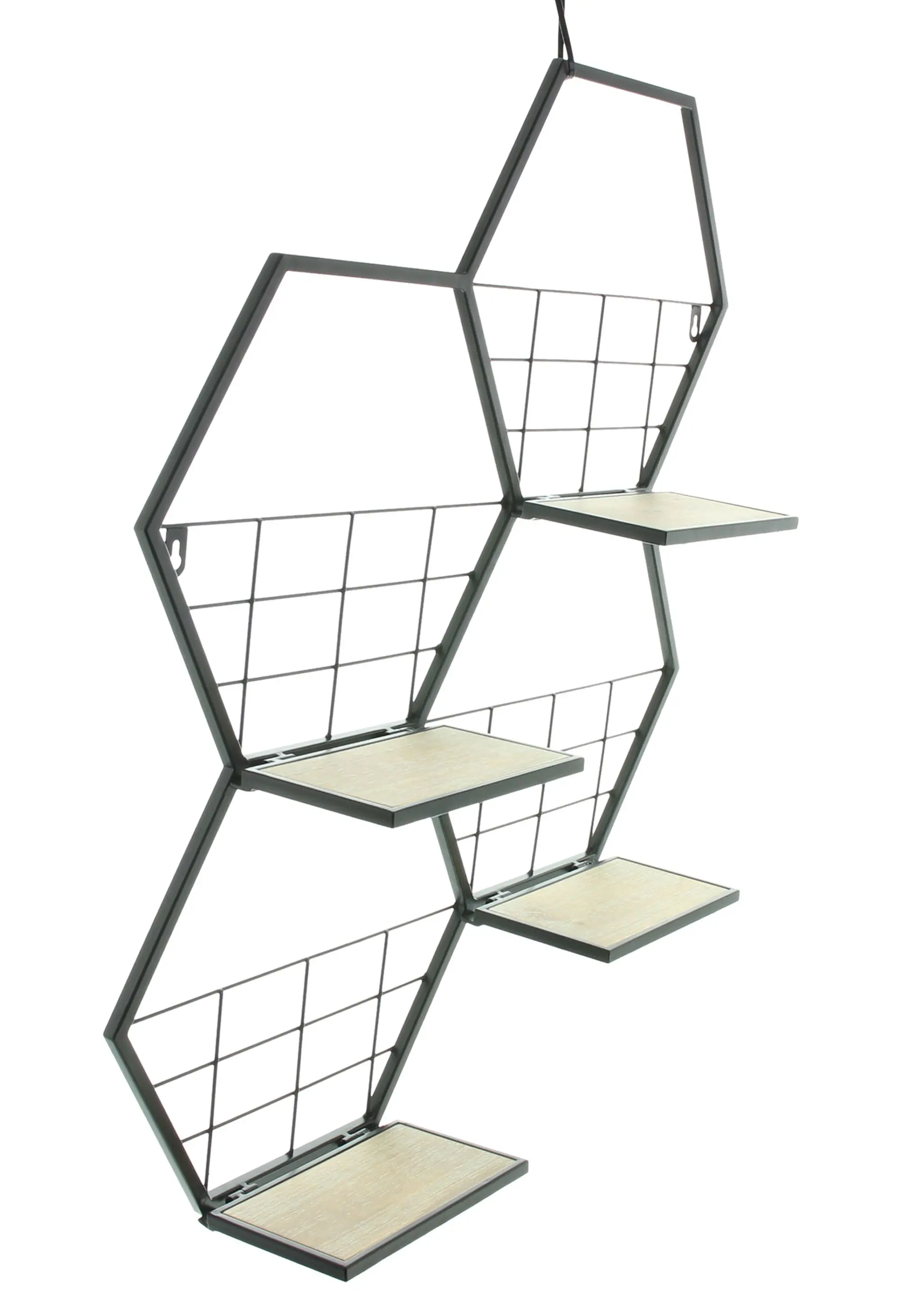 Acheter Étagère murale "hexagone"  dans la boutique en ligne de Frank Flechtwaren pour Salon