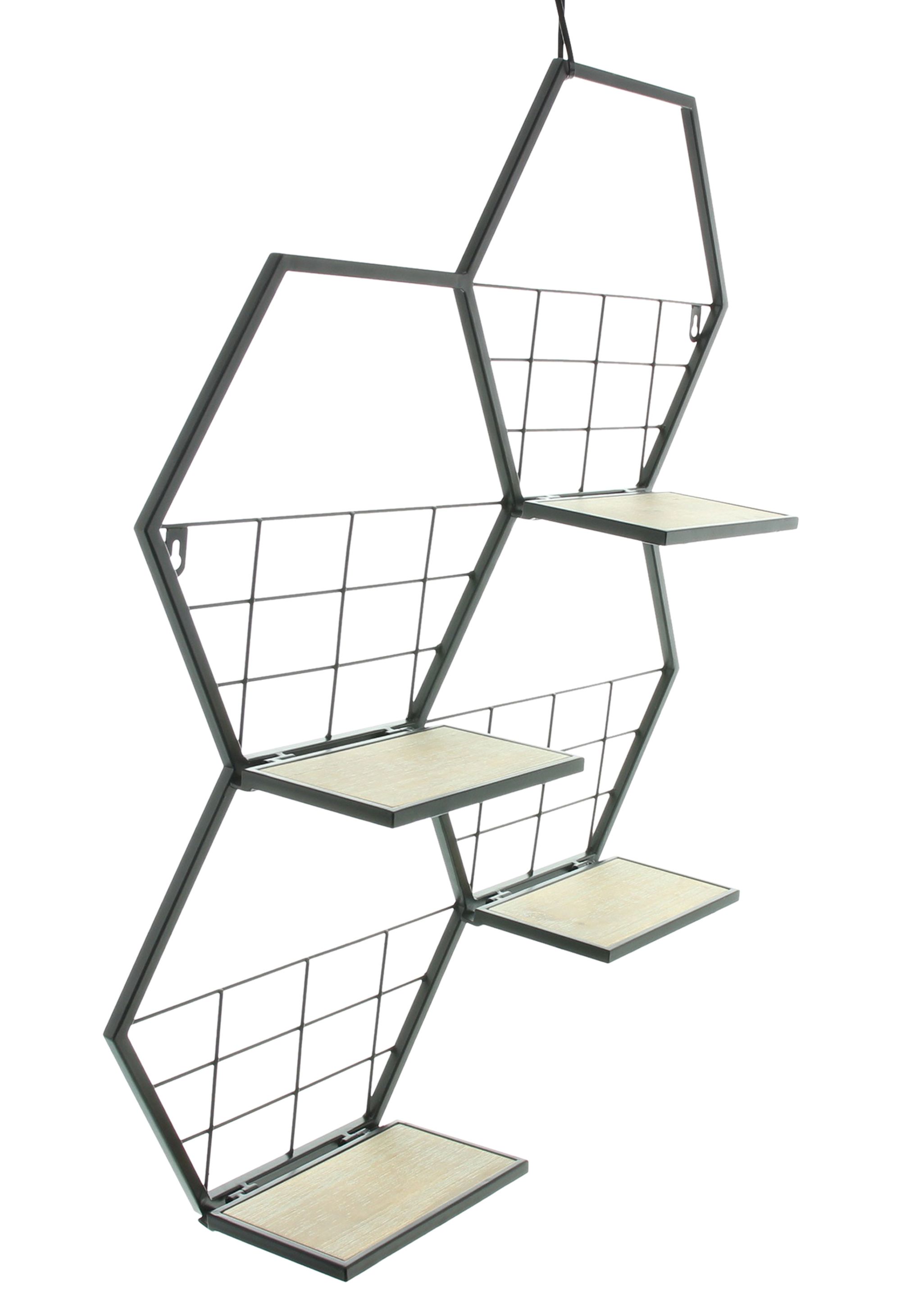 Acheter Étagère murale "hexagone"  dans la boutique en ligne de Frank Flechtwaren pour Salon