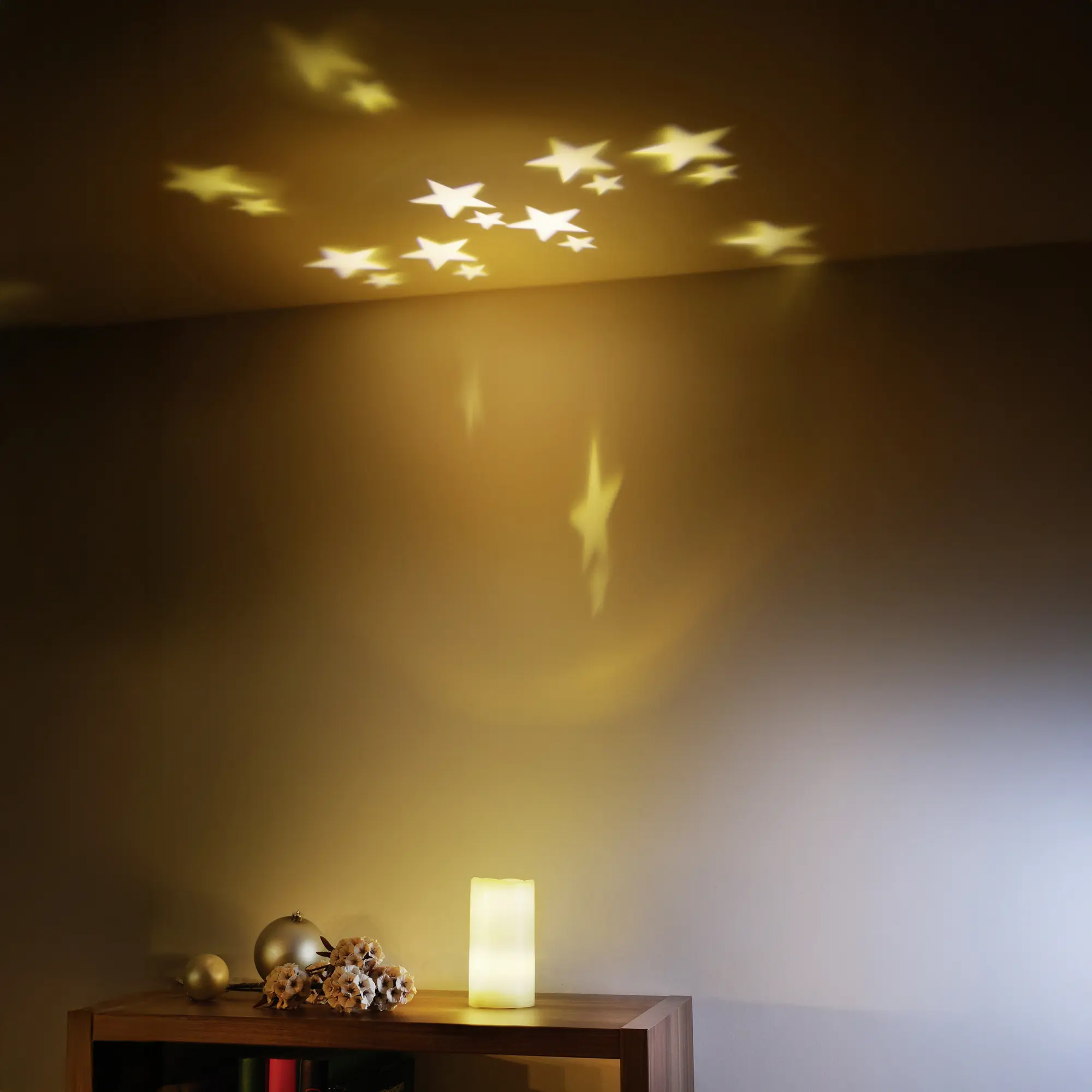 Acheter Bougie LED "ciel étoilé"  dans la boutique en ligne de Frank Flechtwaren