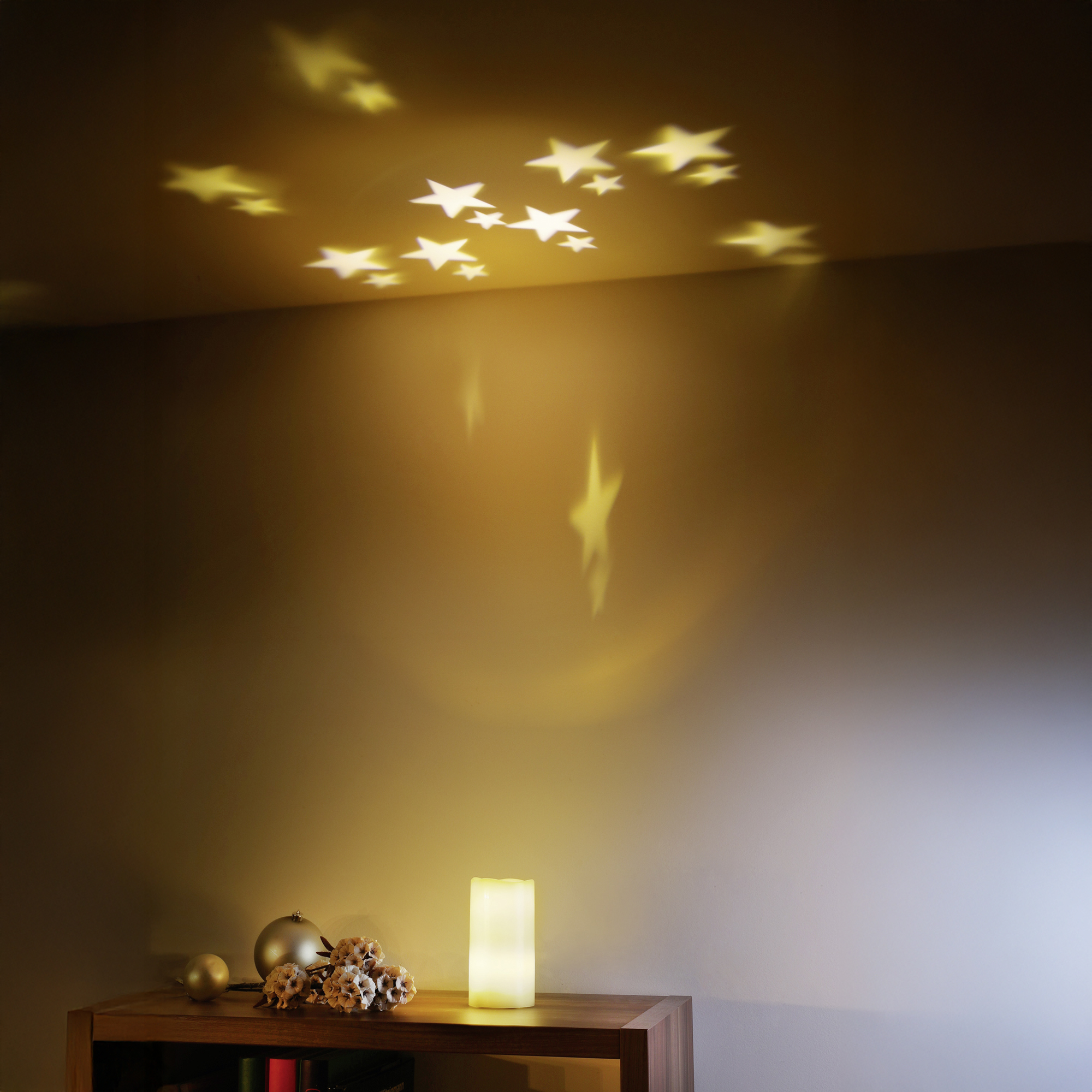 Acheter Bougie LED "ciel étoilé"  dans la boutique en ligne de Frank Flechtwaren