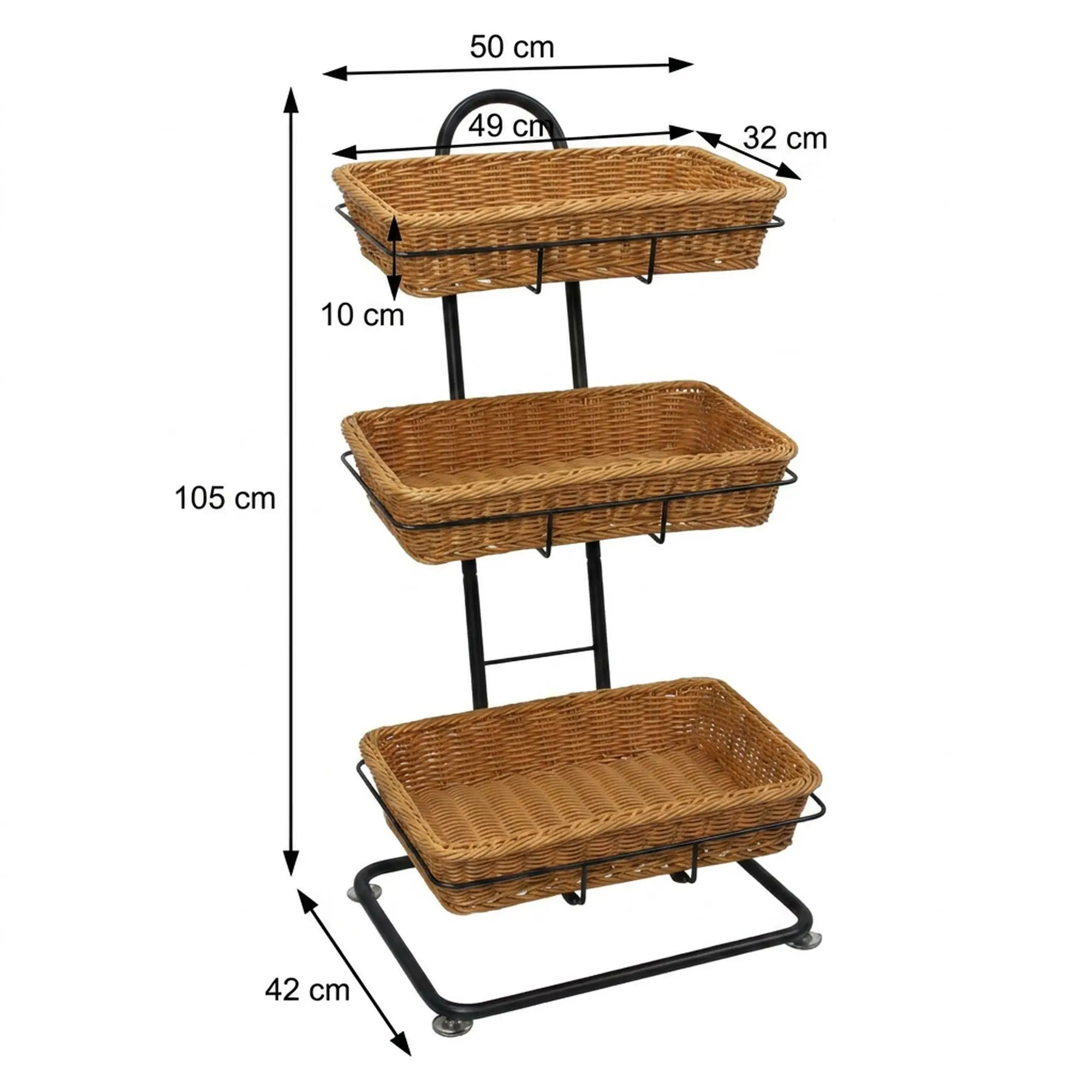 Acheter Supports pour paniers "panier polyrotin"  dans la boutique en ligne de Frank Flechtwaren pour Cuisine