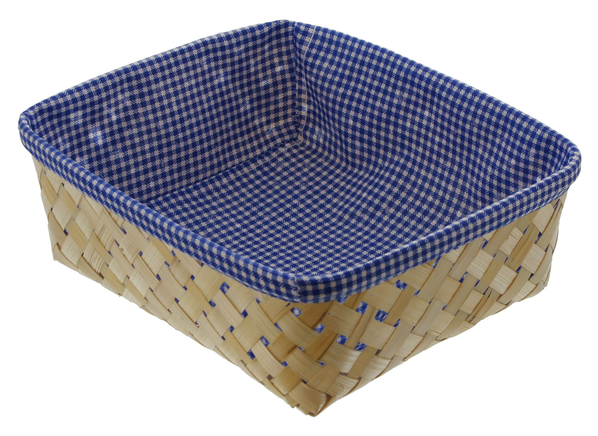 Acheter Panier en bambou "carreaux bleus"  dans la boutique en ligne de Frank Flechtwaren pour Cuisine
