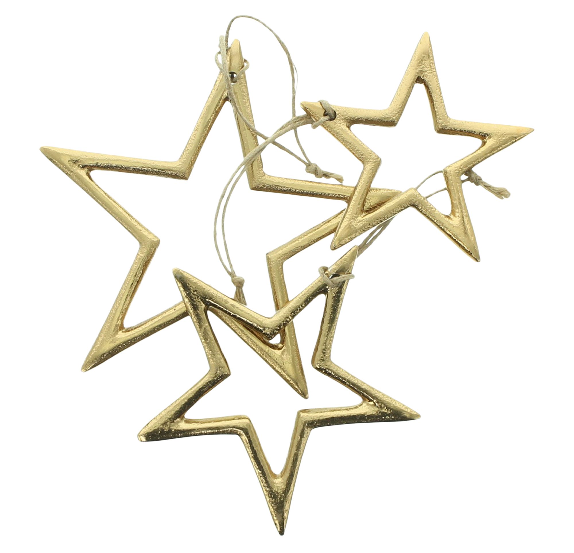 Acheter Suspensions décoratives « Goldstern », lot de 3  dans la boutique en ligne de Frank Flechtwaren pour Décorations à suspendre