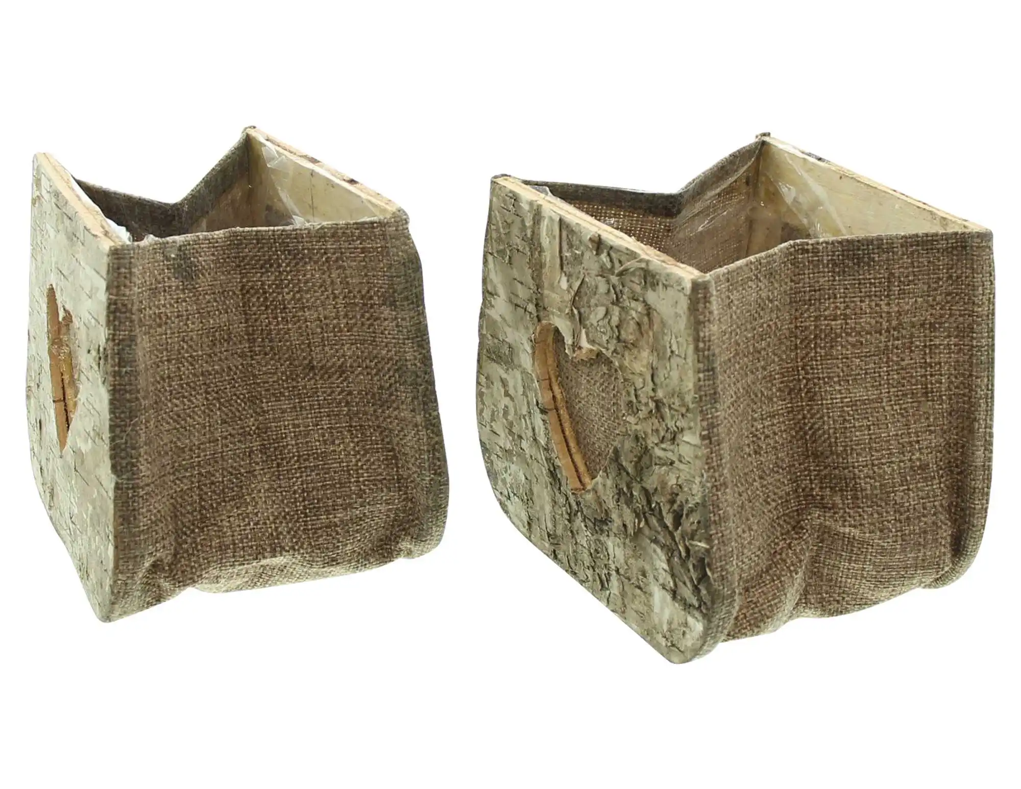Acheter Lot de 2 sacs à plantes "coeur de bouleau"  dans la boutique en ligne de Frank Flechtwaren pour Pots de fleurs