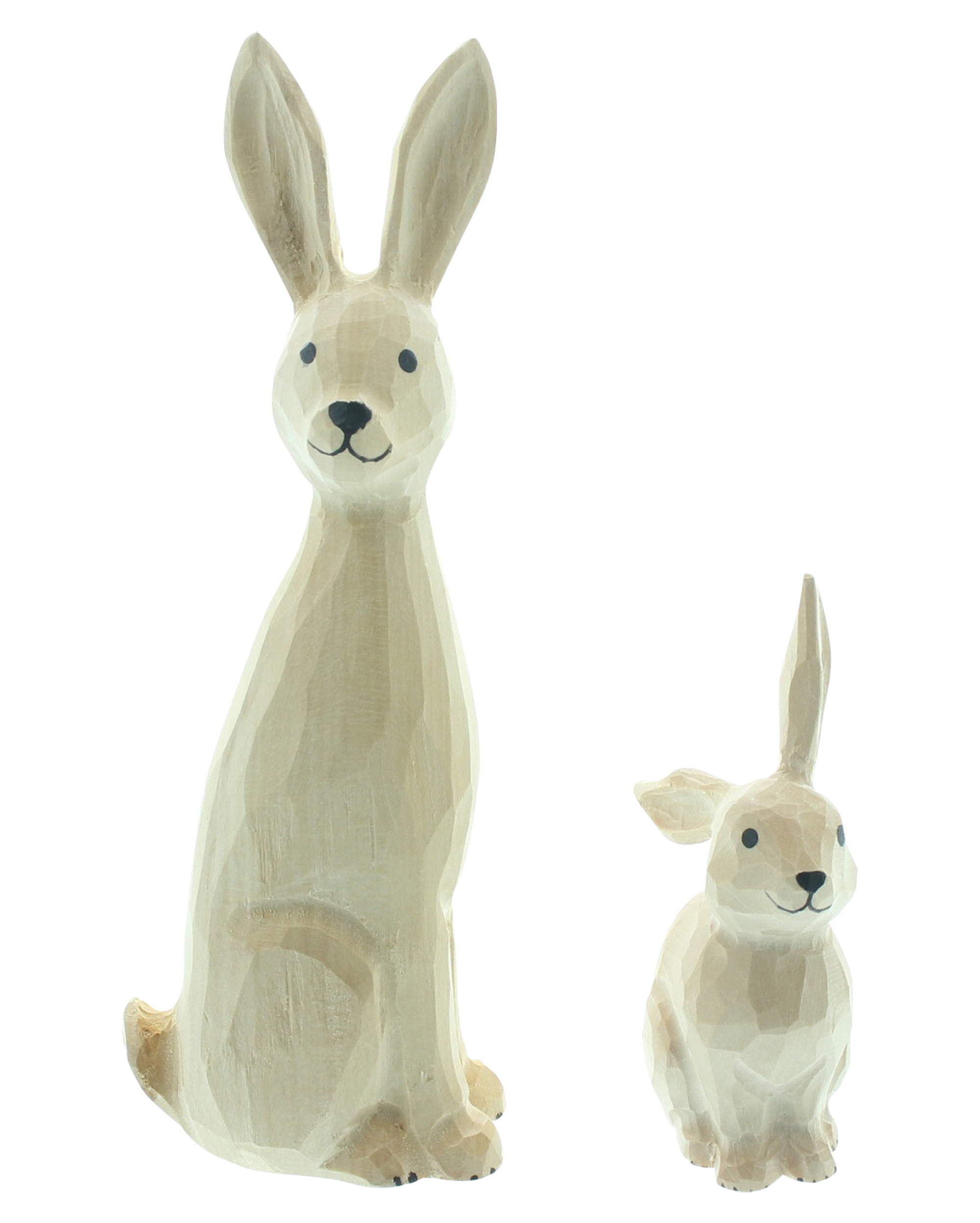 Acheter Lot de 2 figurunes "Lapine avec petit"  dans la boutique en ligne de Frank Flechtwaren pour Nouvel arrivage