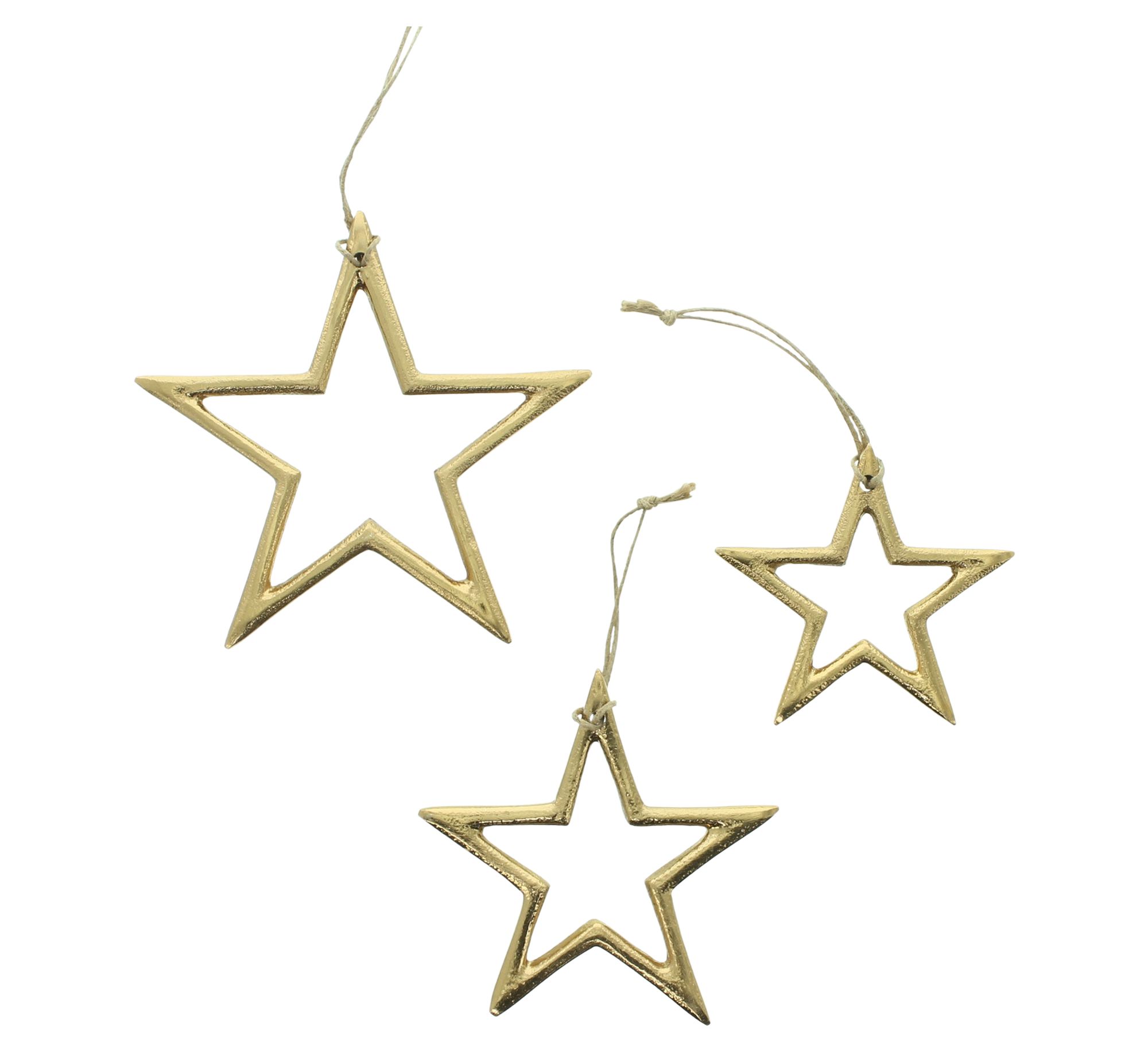 Acheter Suspensions décoratives « Goldstern », lot de 3  dans la boutique en ligne de Frank Flechtwaren pour Décorations à suspendre