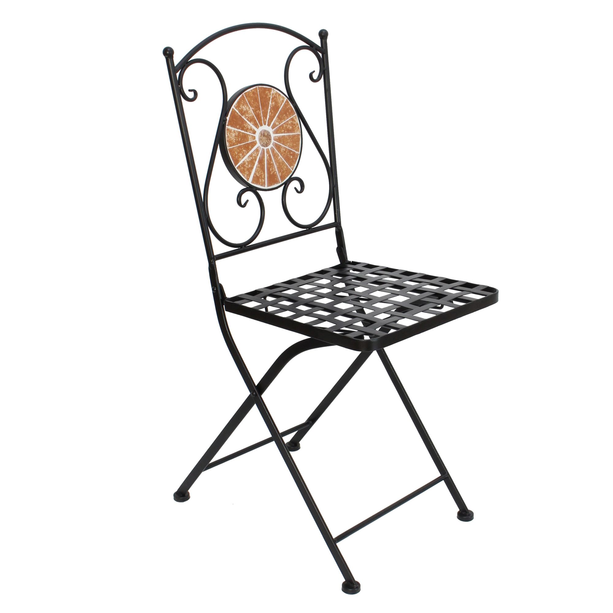 Acheter Chaise pliante en métal "mosaïque"  dans la boutique en ligne de Frank Flechtwaren pour Fauteuils &amp; chaises