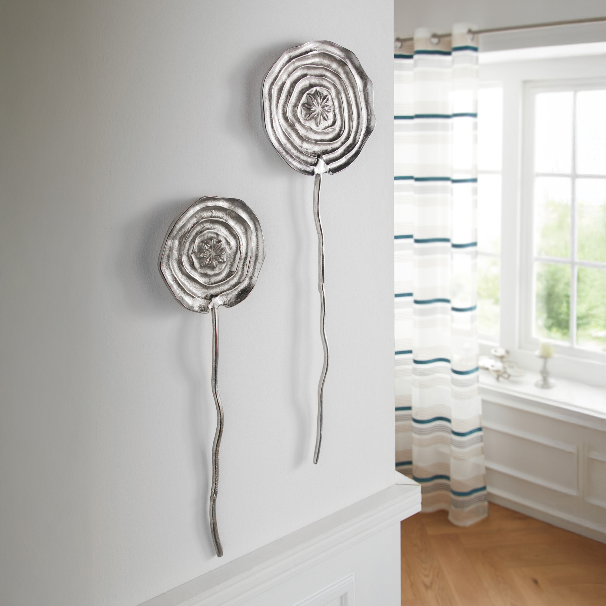 Acheter Lot de 2 décorations murales "fleur"  dans la boutique en ligne de Frank Flechtwaren
