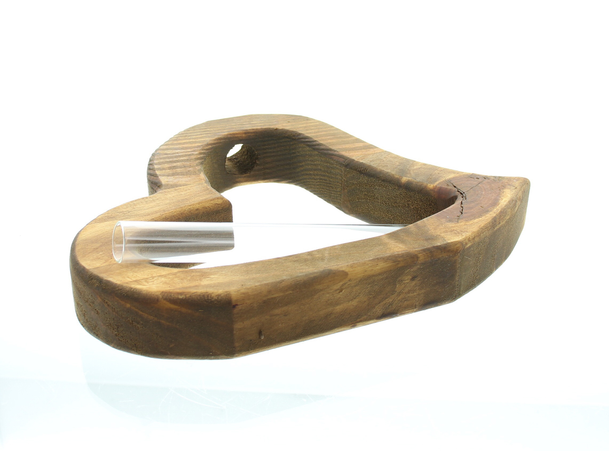 Acheter Cœur en bois"petit vase", brun  dans la boutique en ligne de Frank Flechtwaren pour Vases