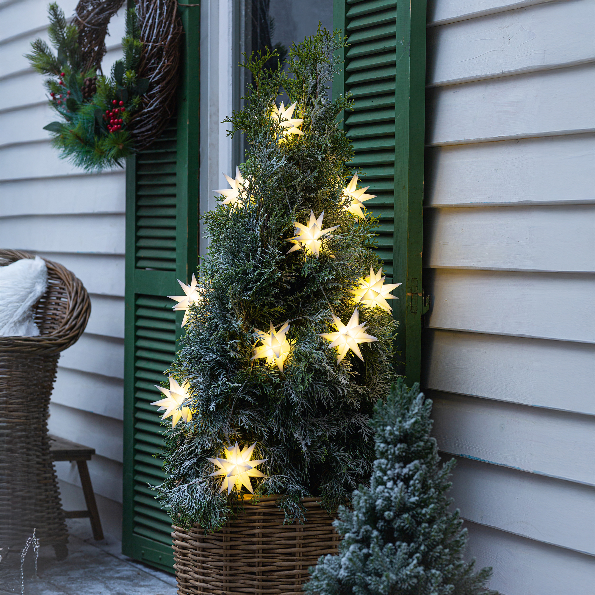 Acheter Guirlande LED "étoiles 3D"  dans la boutique en ligne de Frank Flechtwaren pour Décorations pour sapins de Noël