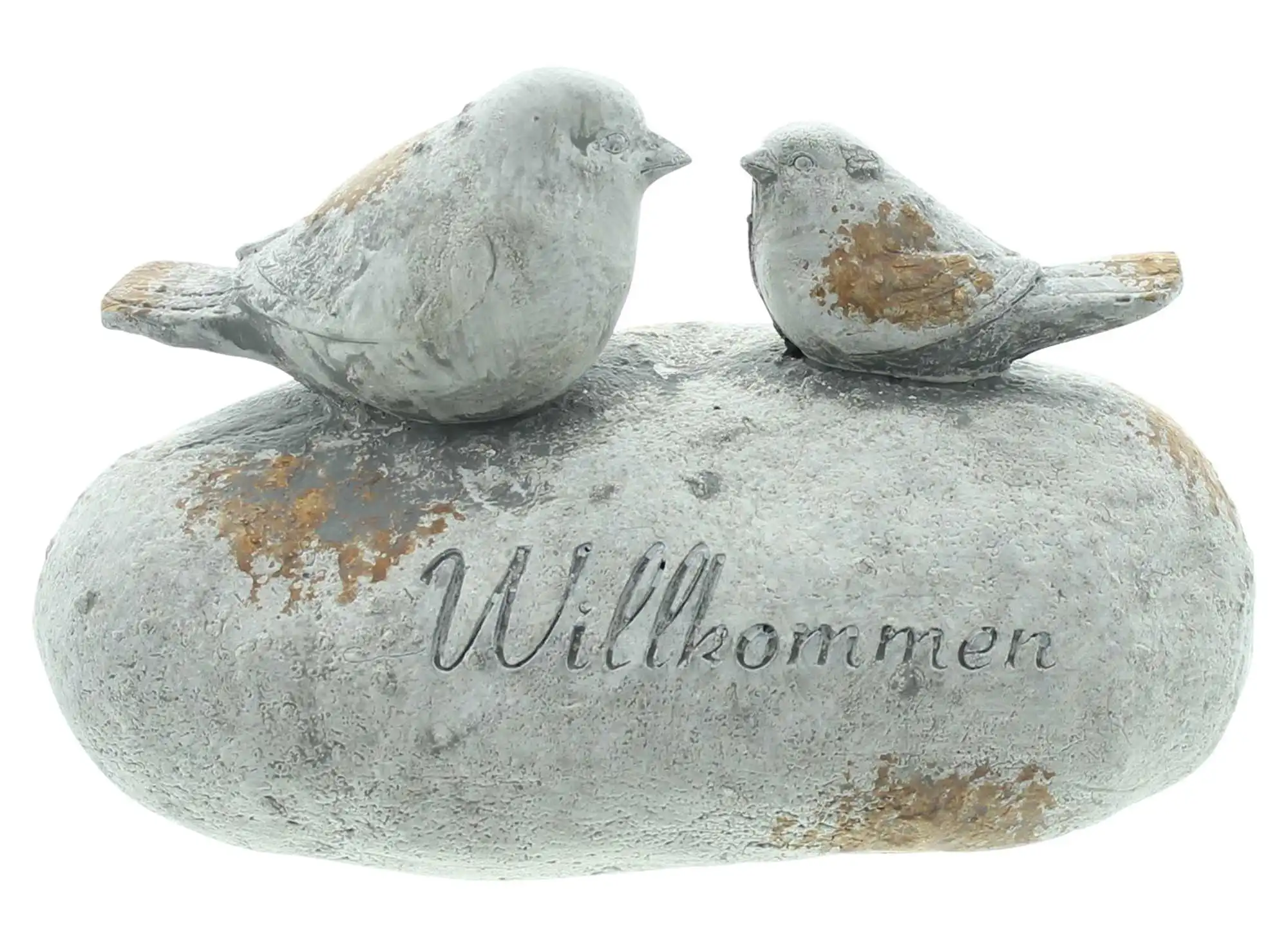Acheter Pierre décorative "Willkommen"  dans la boutique en ligne de Frank Flechtwaren pour Pâques