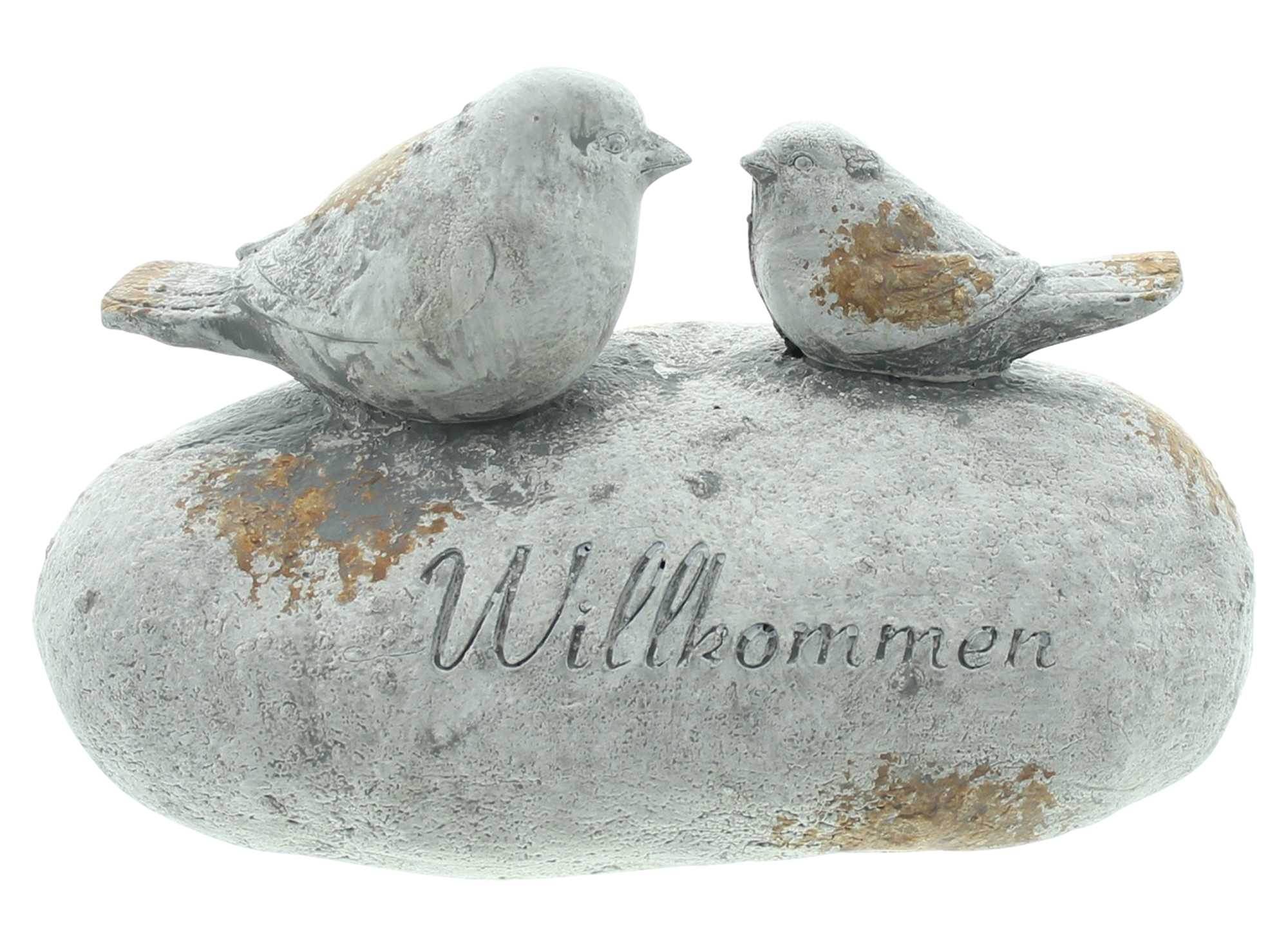 Acheter Pierre décorative "Willkommen"  dans la boutique en ligne de Frank Flechtwaren pour Pâques