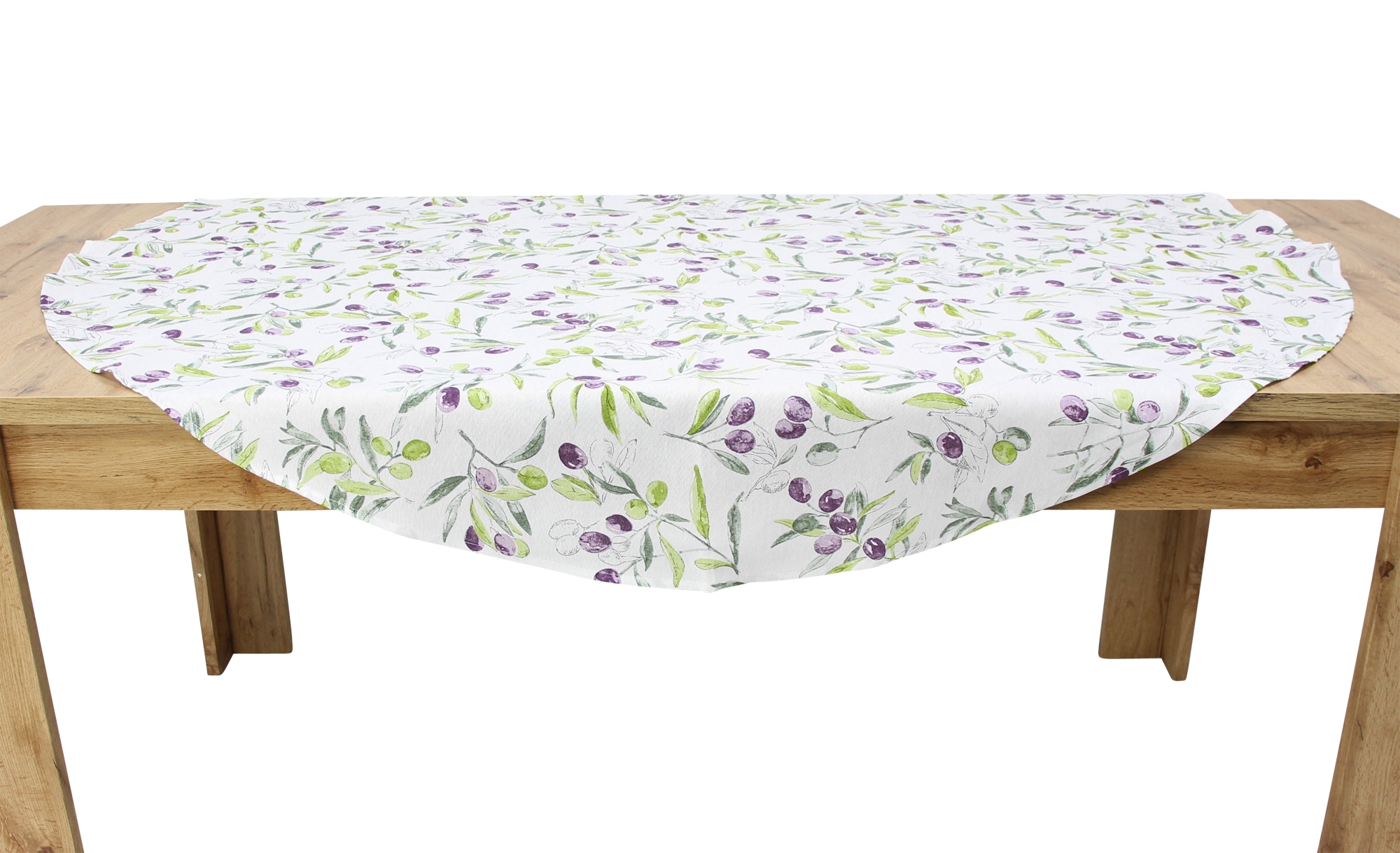 Acheter Nappe ronde "jardin d'oliviers"  dans la boutique en ligne de Frank Flechtwaren pour Nappes