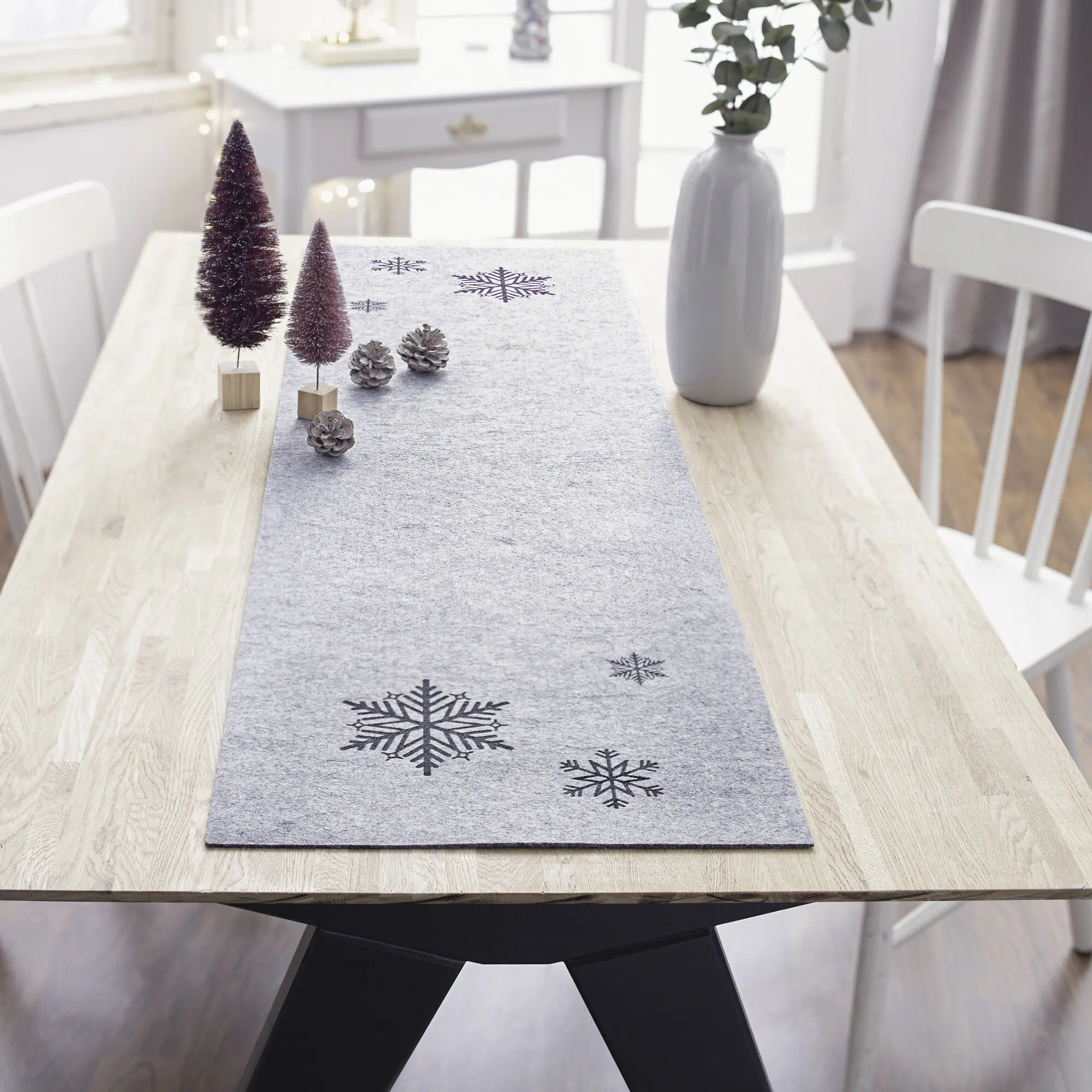 Acheter Chemin de table "flocon de neige"  dans la boutique en ligne de Frank Flechtwaren
