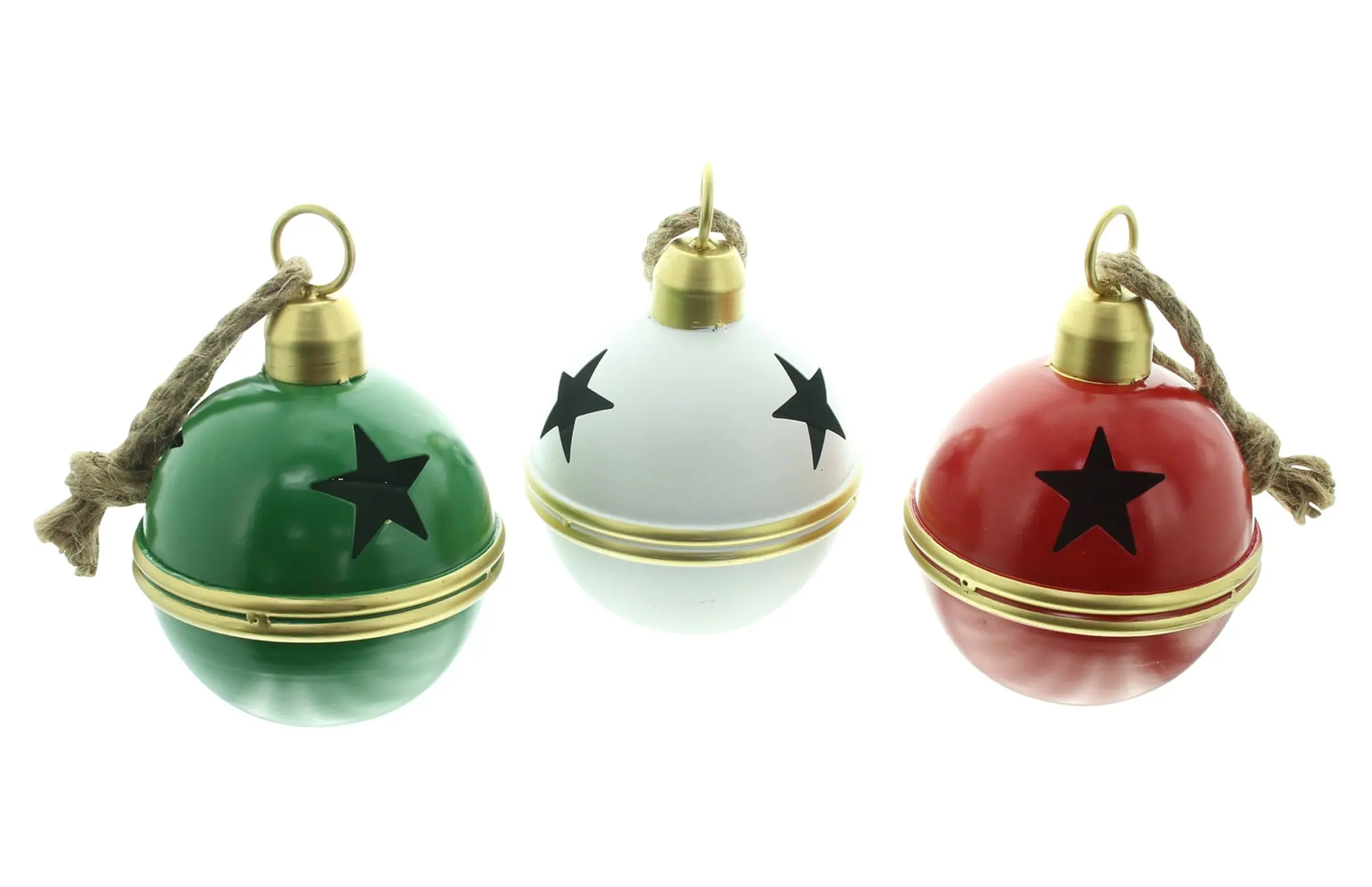 Acheter Cloche de Noël « Étoiles », lot de 3 dans la boutique en ligne de Frank Flechtwaren pour Décorations à suspendre