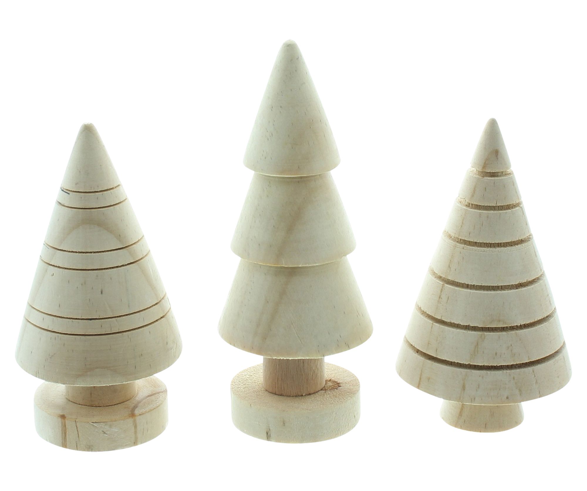 Acheter Lot de 3 petits arbres "bois"  dans la boutique en ligne de Frank Flechtwaren pour Noël