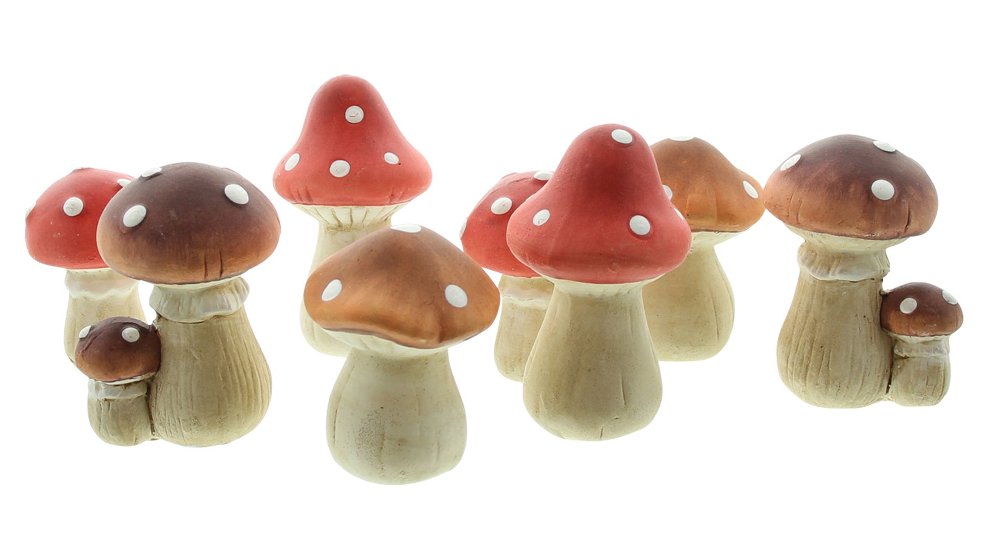 Acheter Lot de 8 champignons "petit"  dans la boutique en ligne de Frank Flechtwaren pour Automne