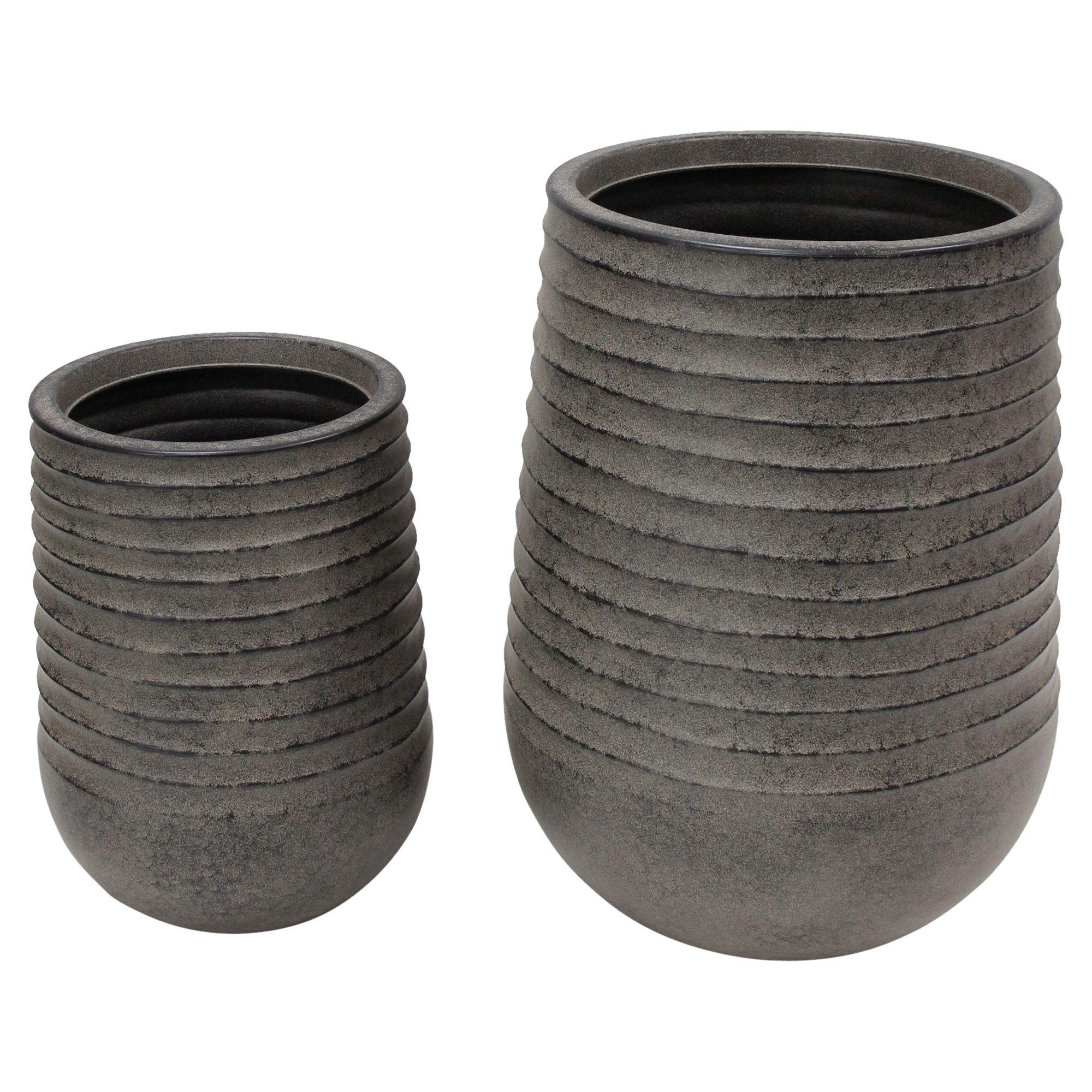 Acheter Lot de 2 cache-pots "Vagues"  dans la boutique en ligne de Frank Flechtwaren pour Jardinières