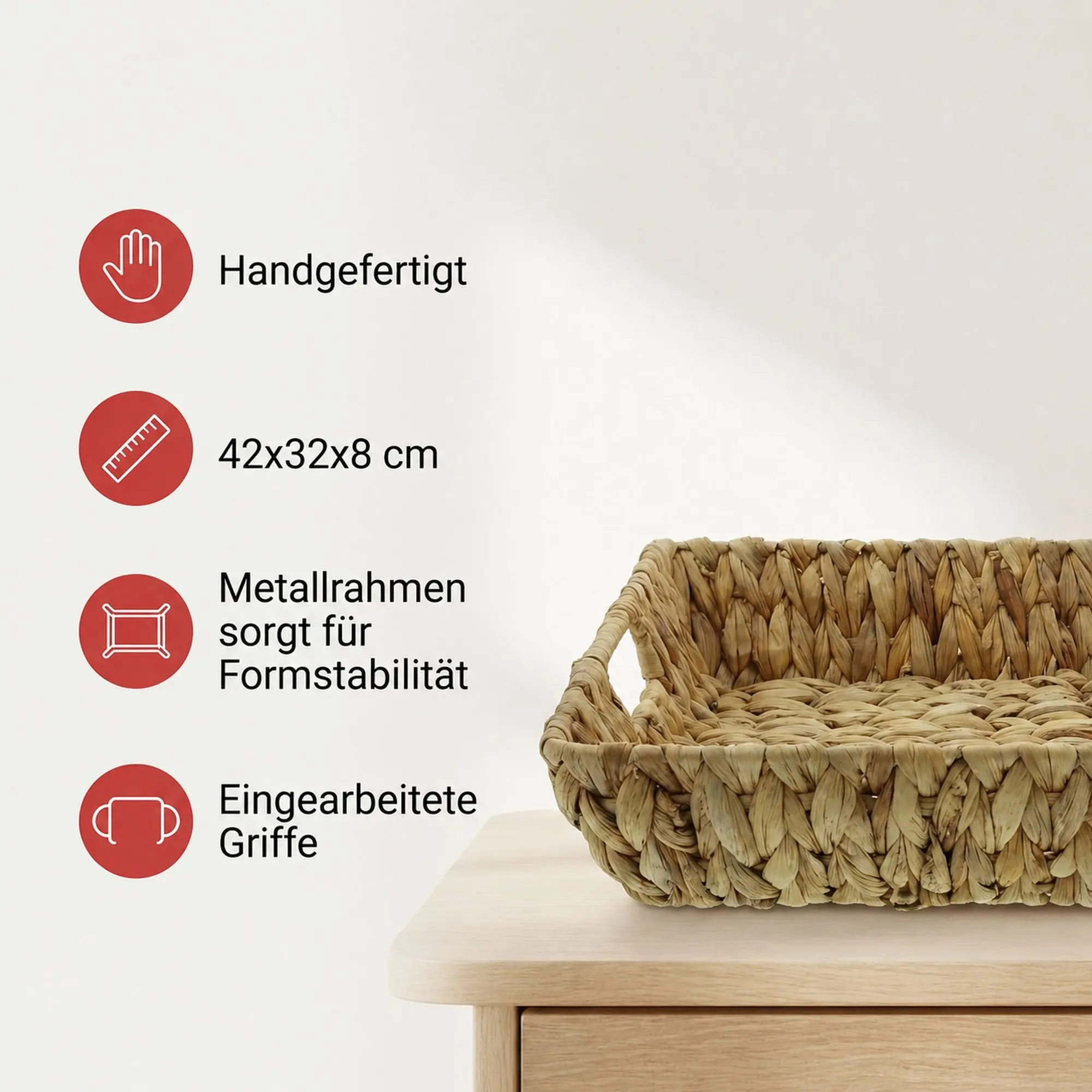 Acheter Plateau, rectangle  dans la boutique en ligne de Frank Flechtwaren pour Coupes