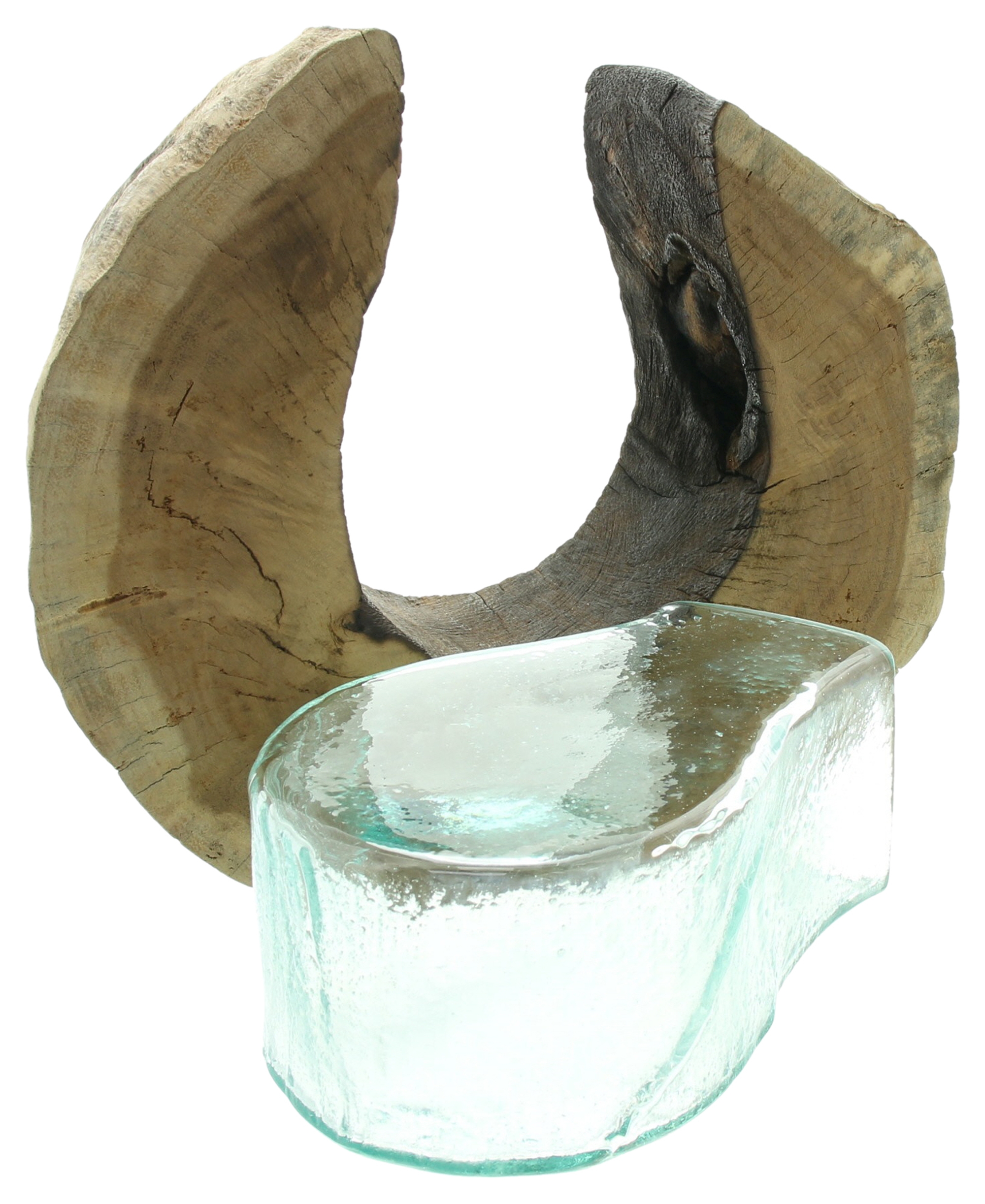 Acheter Vase "bois de racine"", rond  dans la boutique en ligne de Frank Flechtwaren pour Vases