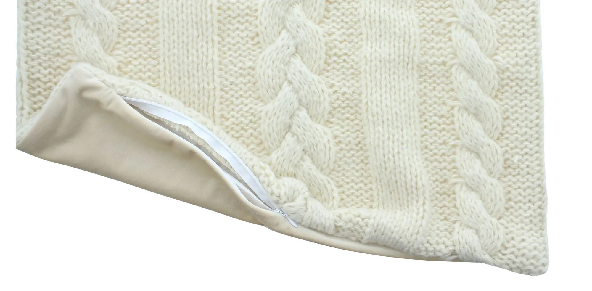 Acheter Housse de coussin "tricot"  dans la boutique en ligne de Frank Flechtwaren pour Remplissages