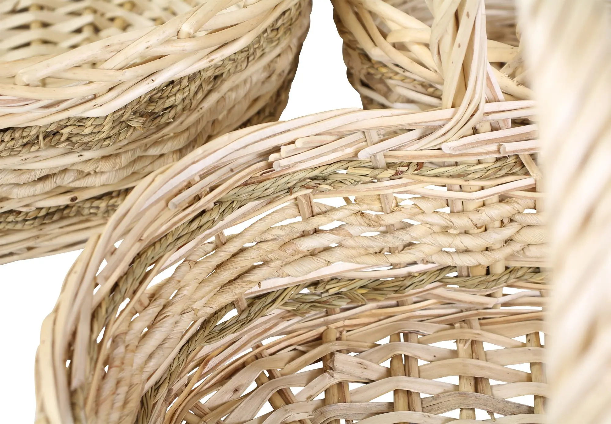 Acheter Lot de 3 corbeilles à anse "zostère"  dans la boutique en ligne de Frank Flechtwaren pour Paniers cadeaux