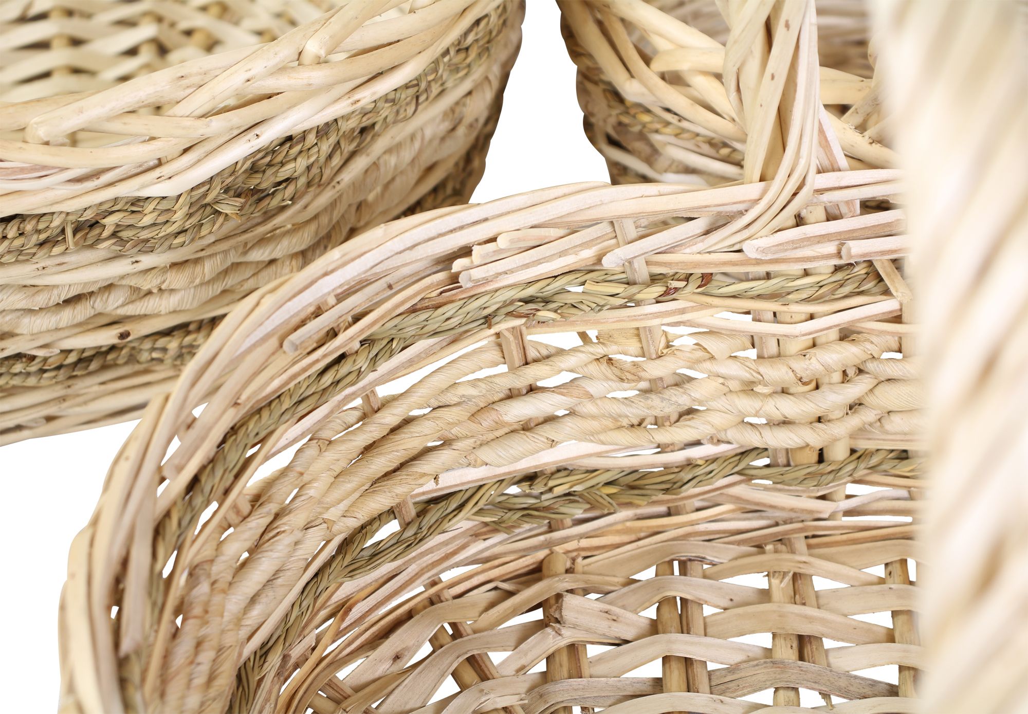 Acheter Lot de 3 corbeilles à anse "zostère" dans la boutique en ligne de Frank Flechtwaren pour Paniers cadeaux Acheter Lot de 3 corbeilles à anse "zostère" dans la boutique en ligne de Frank Flechtwaren pour Paniers cadeaux