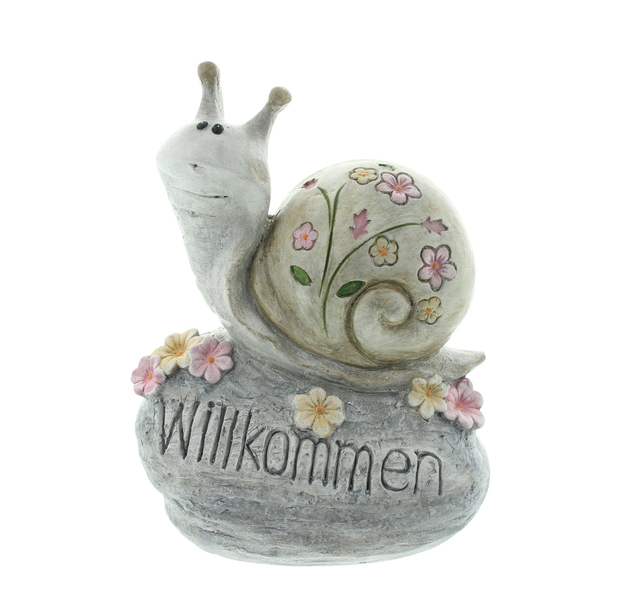 Acheter Escargot décoratif "Willkommen"  dans la boutique en ligne de Frank Flechtwaren pour Figurines de jardin